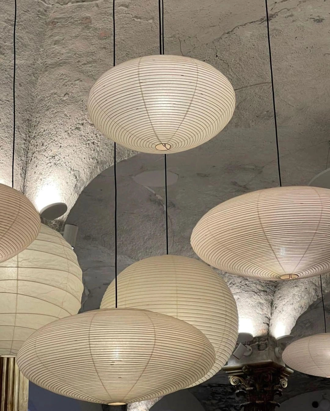 Orba Washi Paper 15A Pendant Light-Neutral Decor
