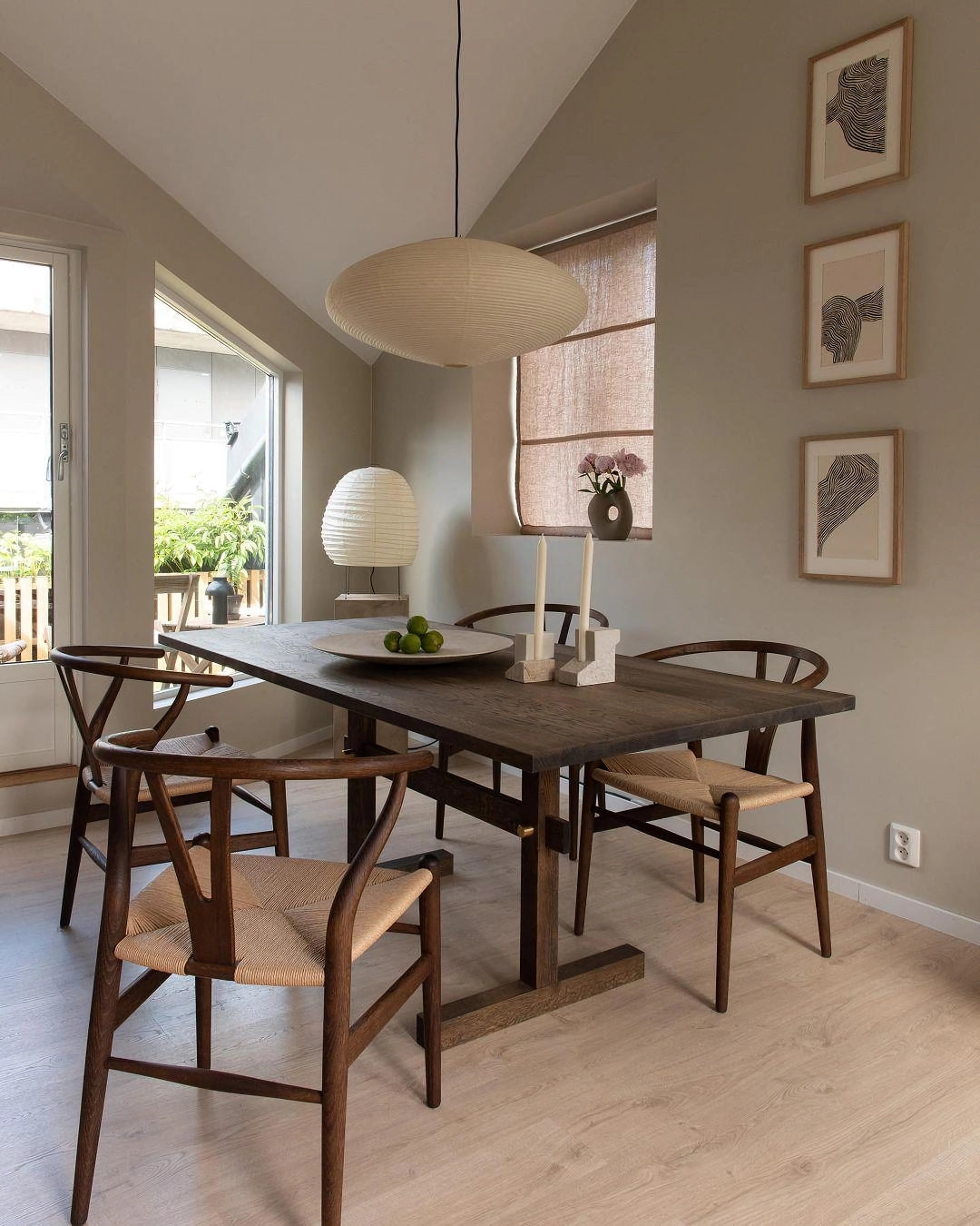 Orba Washi Paper 15A Pendant Light-Neutral Decor