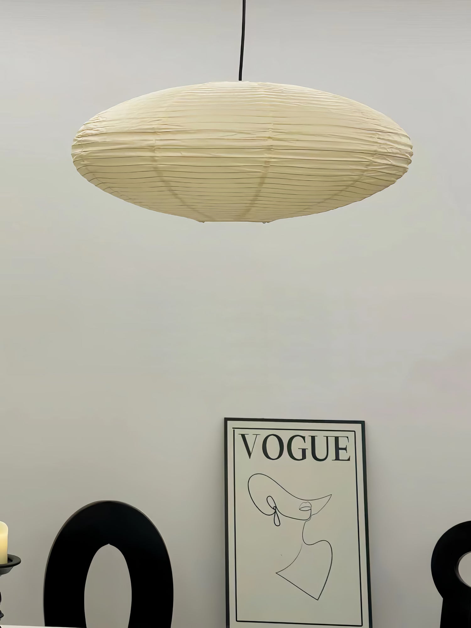 Lustra Pendant Lamp Paper for Living Room-Neutral Decor