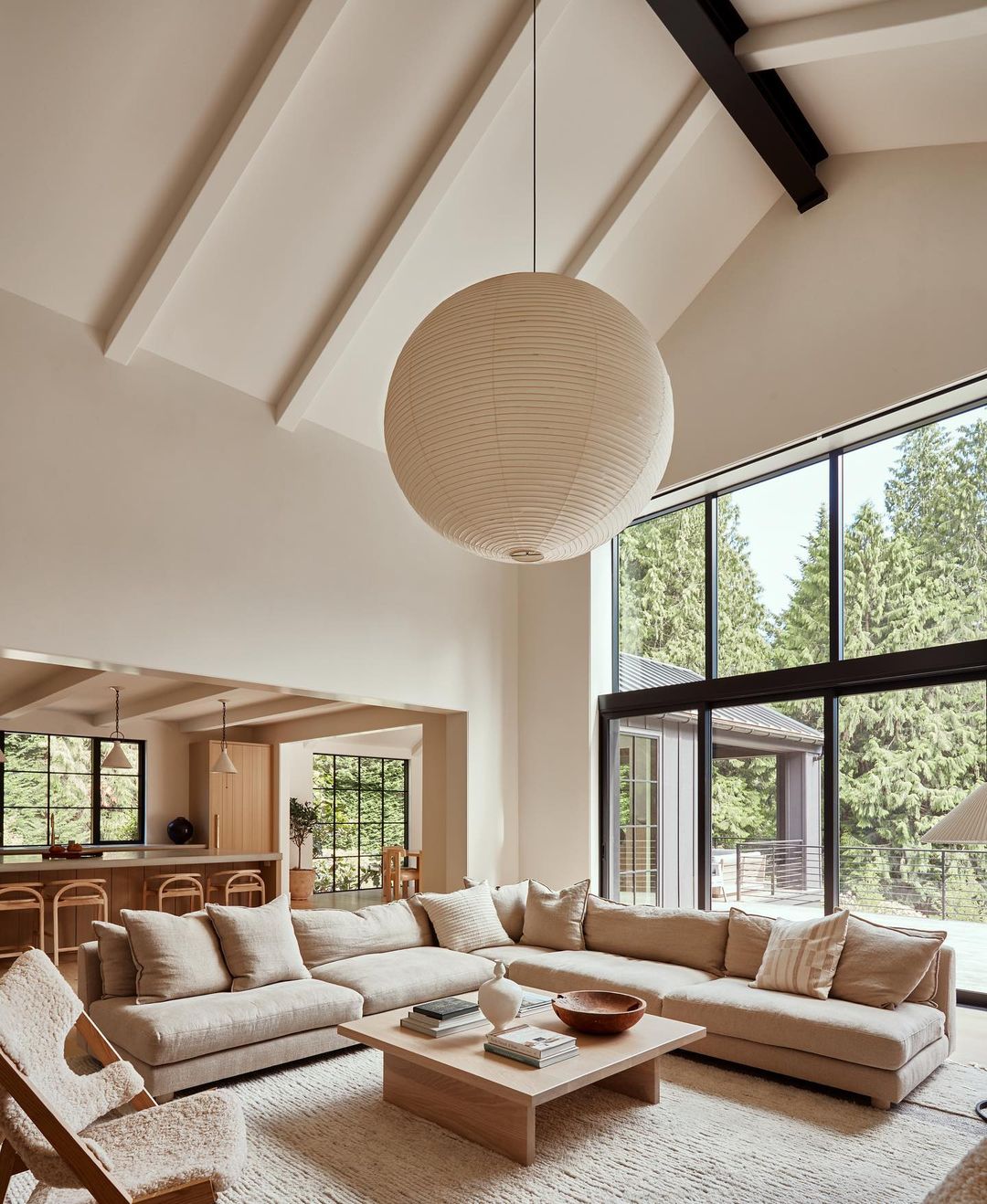 Lustra Pendant Lamp Paper for Living Room-Neutral Decor