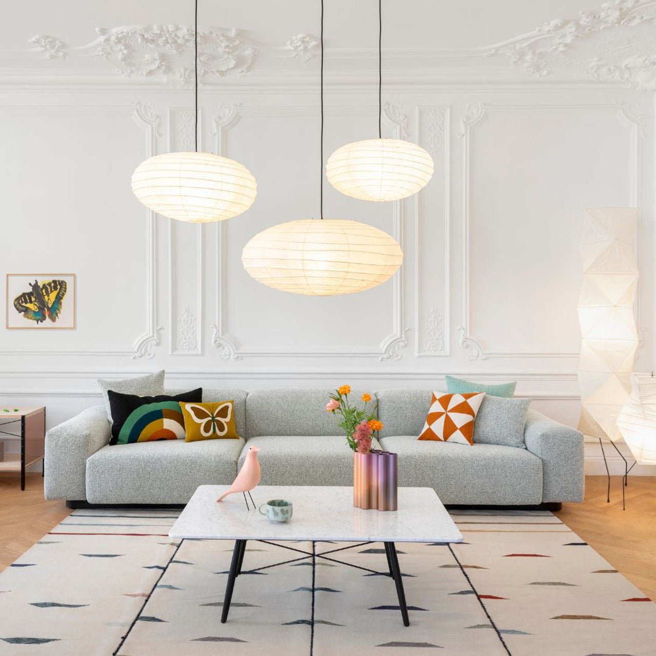 Lumaem Paper Traditional Pendant Lamp-Neutral Decor