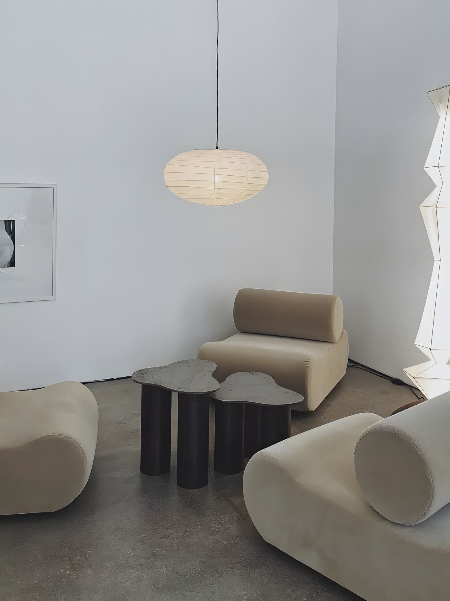 Lumaem Paper Traditional Pendant Lamp-Neutral Decor