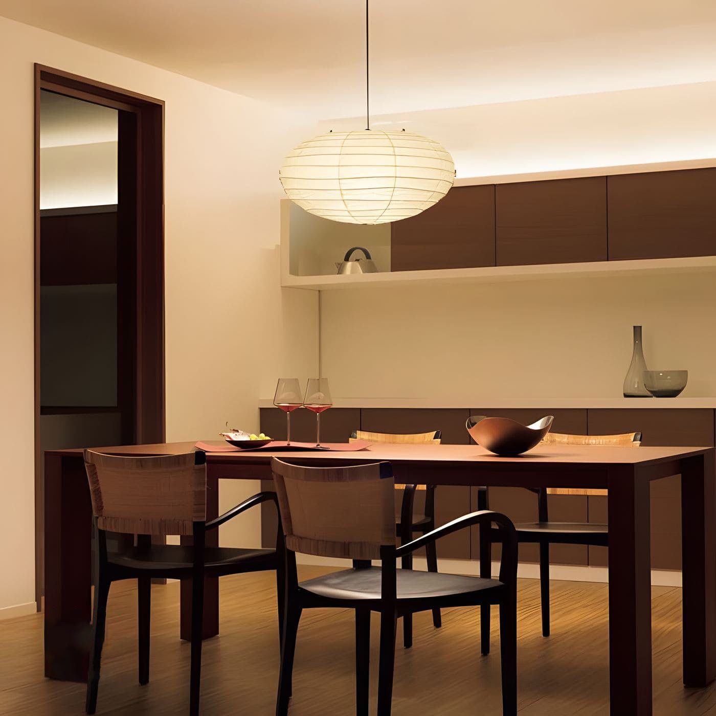 Lumaem Paper Traditional Pendant Lamp-Neutral Decor