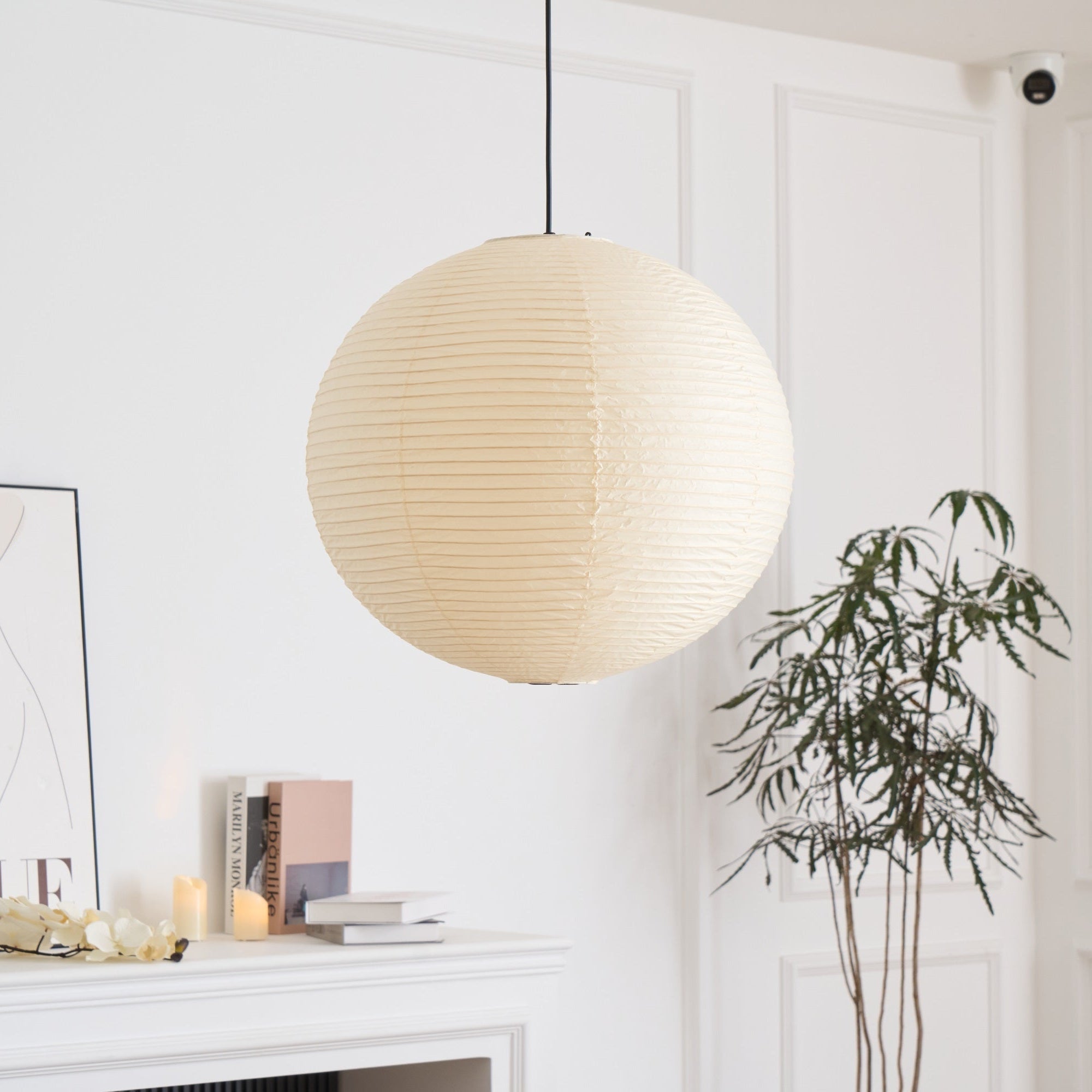 Lustra Pendant Lamp Paper for Living Room-Neutral Decor