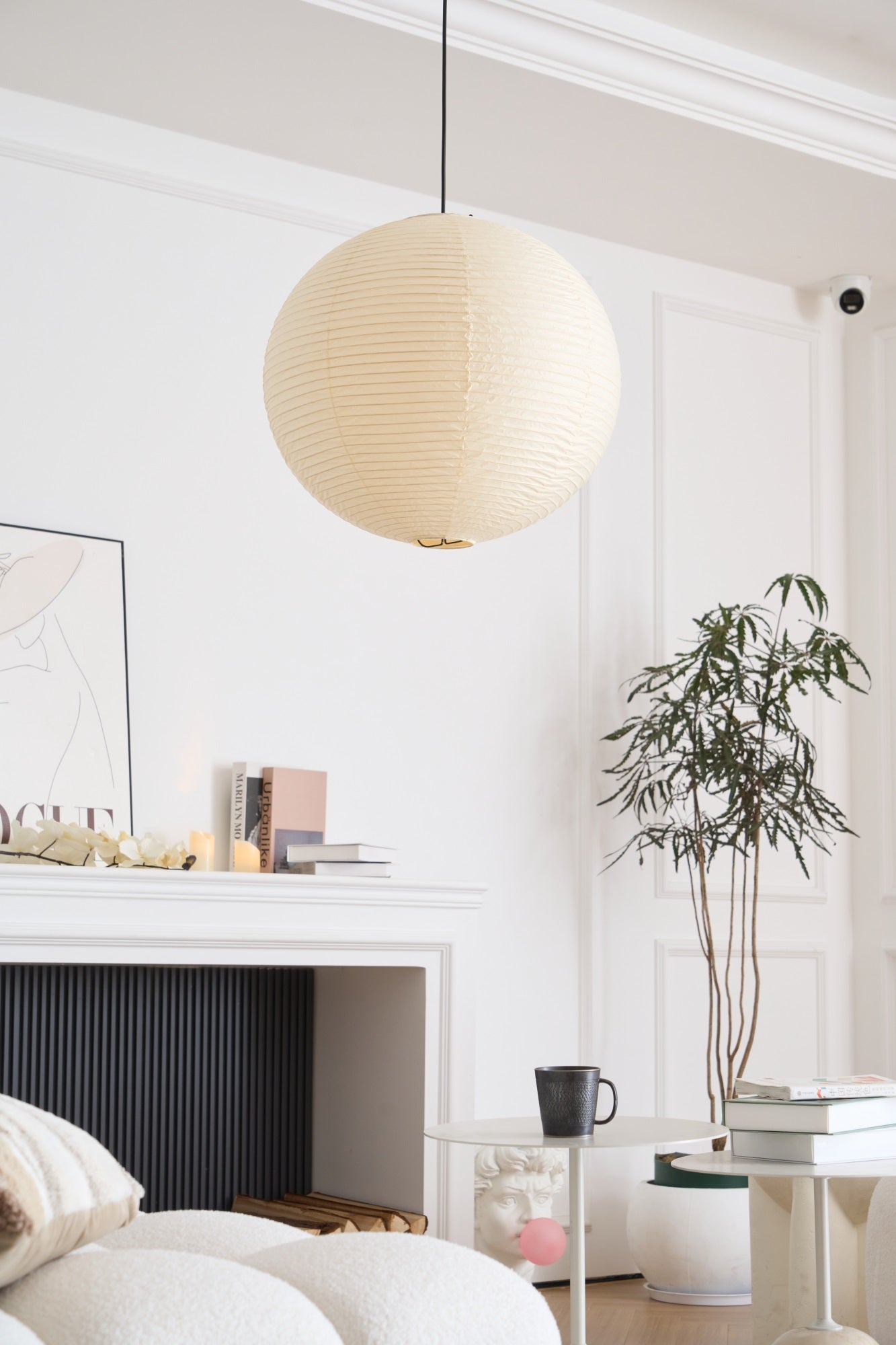Lustra Pendant Lamp Paper for Living Room-Neutral Decor