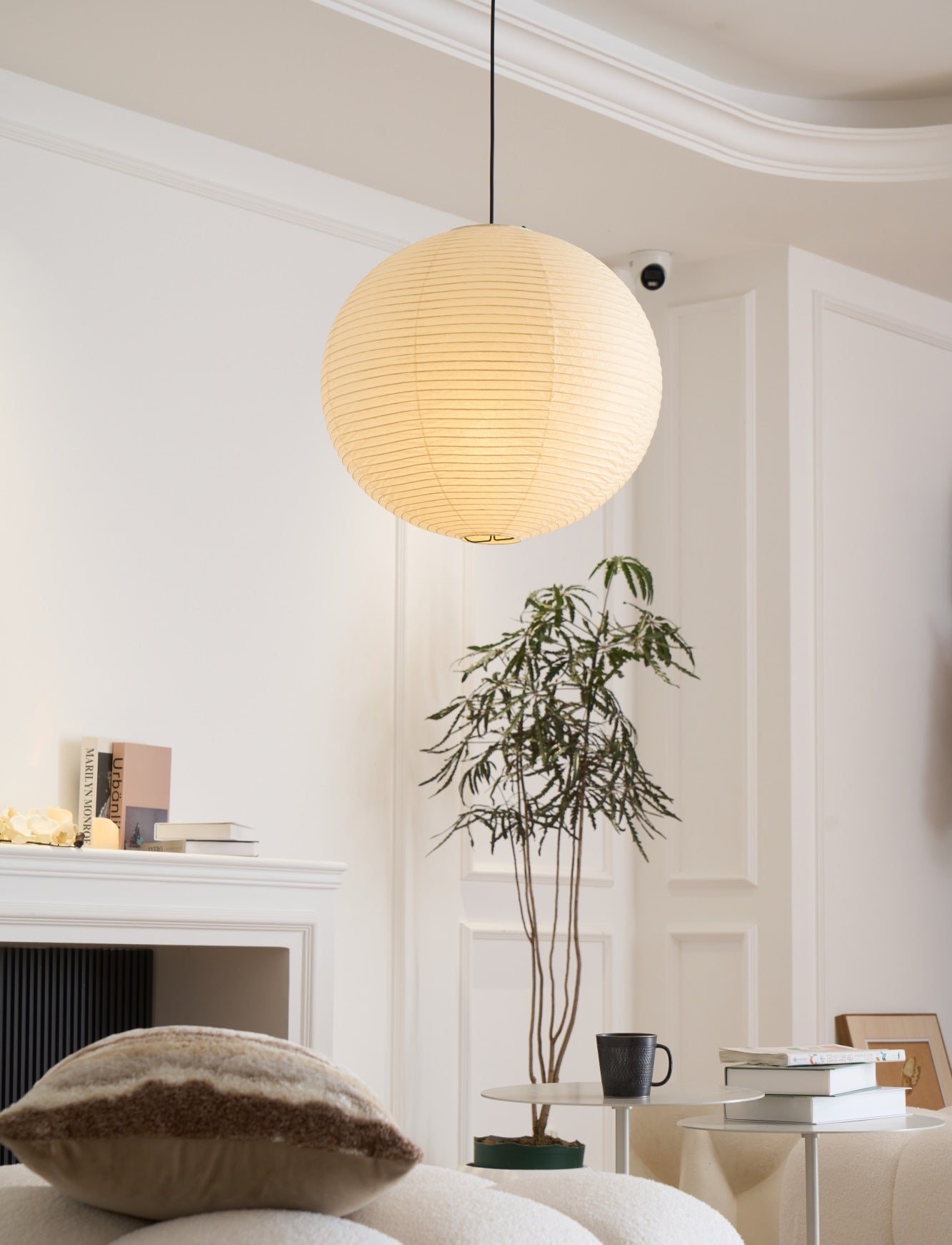 Lustra Pendant Lamp Paper for Living Room-Neutral Decor