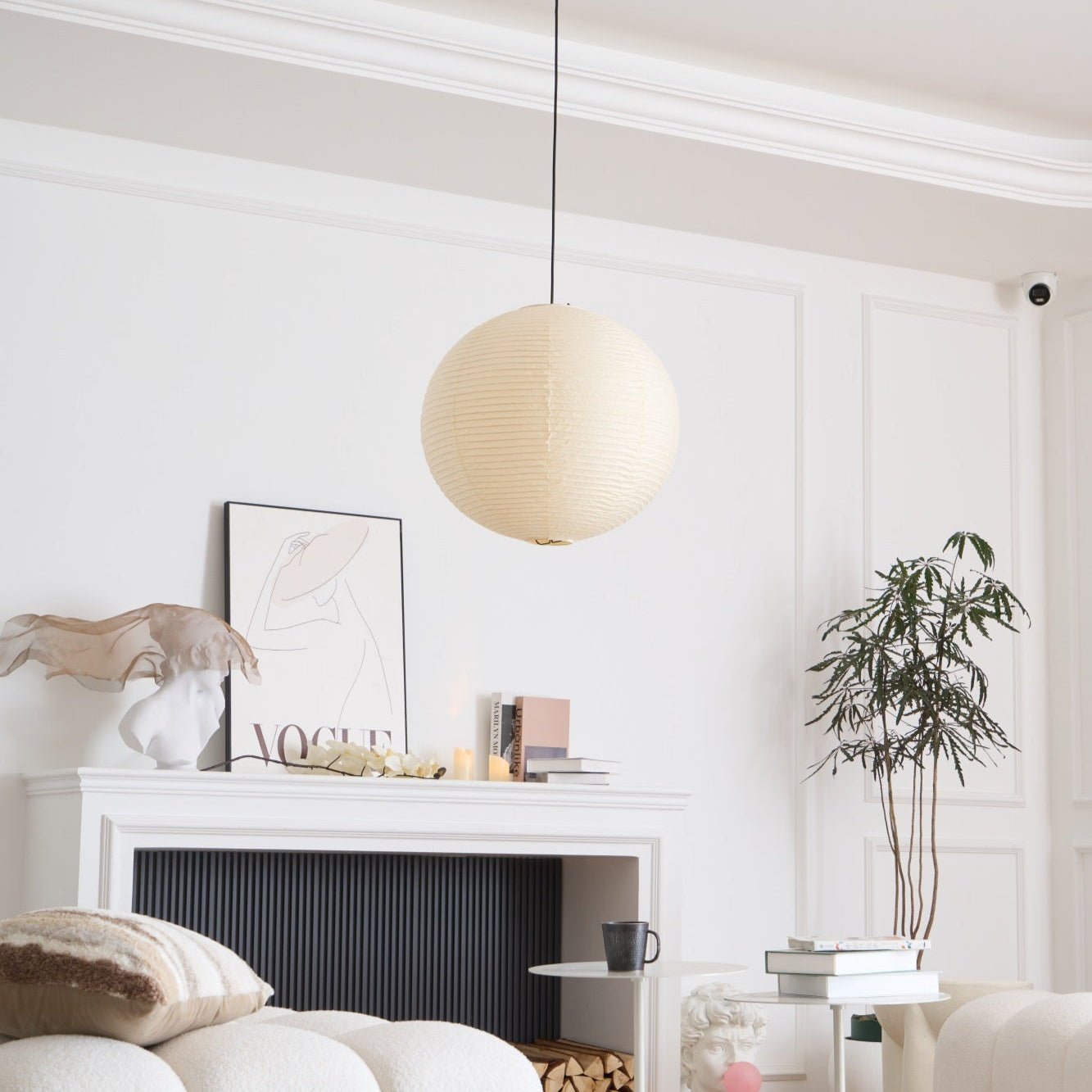 Lustra Pendant Lamp Paper for Living Room-Neutral Decor