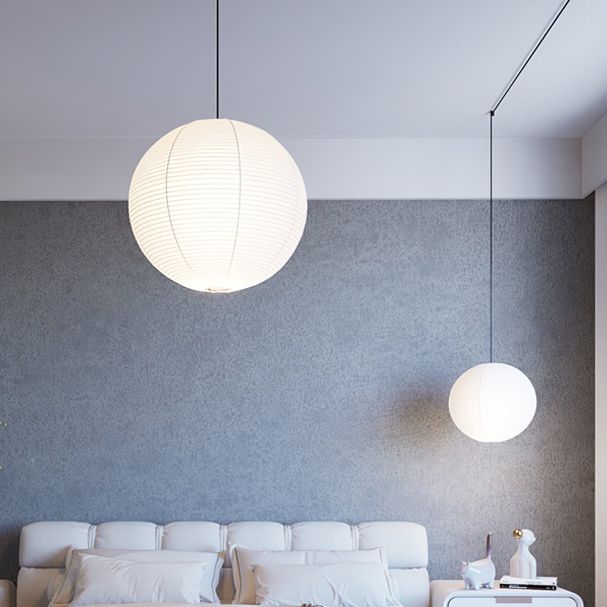 Kalemu Paper Vintage Pendant Light-Neutral Decor
