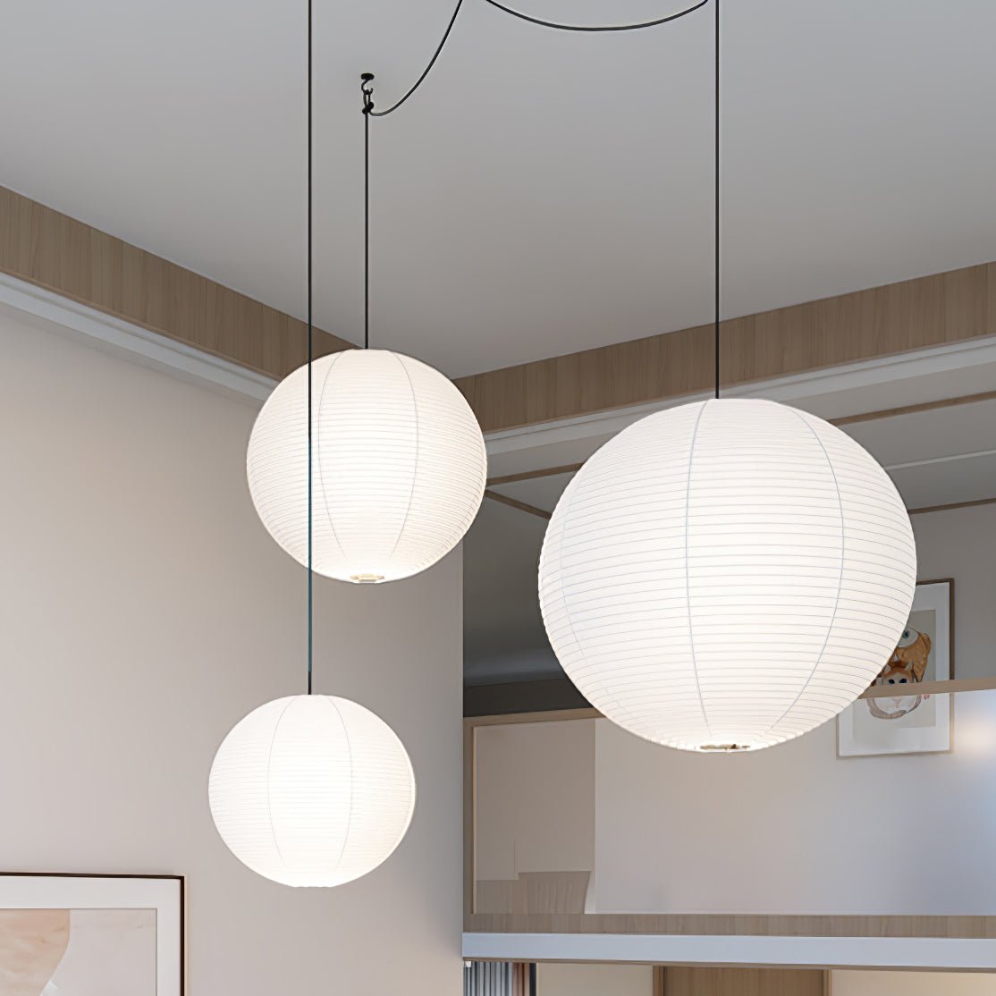 Kalemu Paper Vintage Pendant Light-Neutral Decor