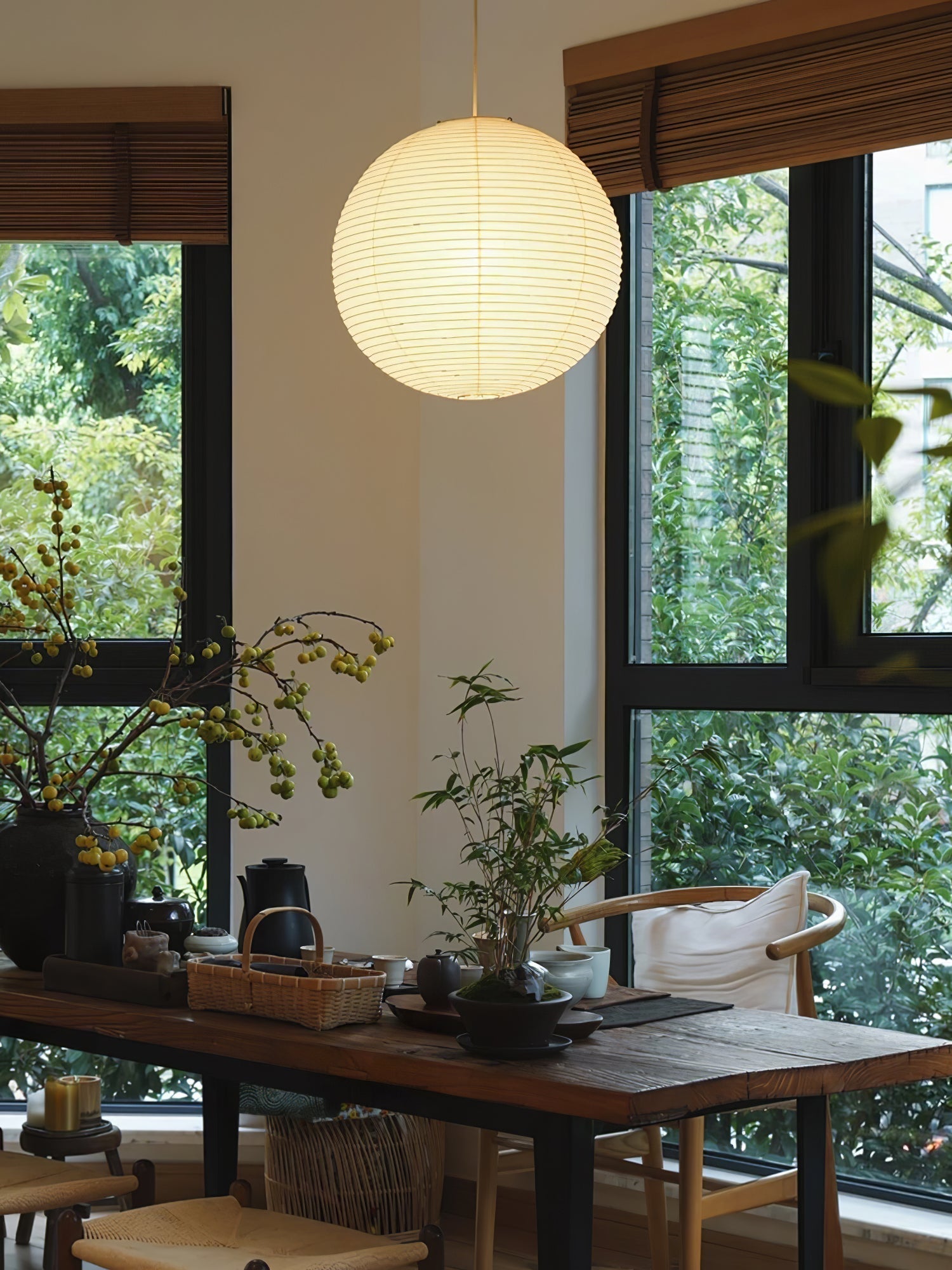 Arvexa Pendant Lamp Paper Wabi-Sabi Handmade-Neutral Decor