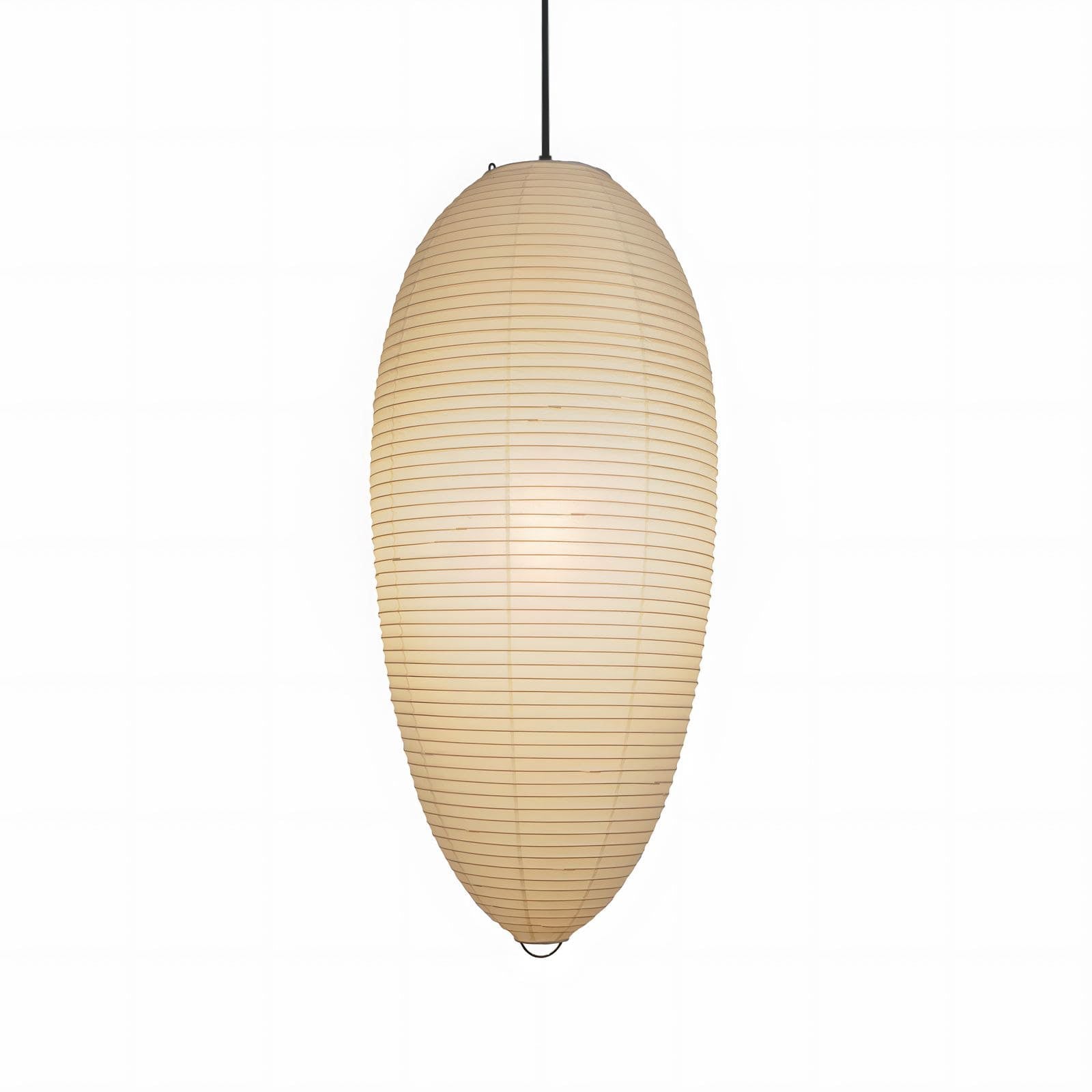 Myraean Modern Minimalist Wabi Chestnut Paper Bamboo Pendant Lamp-Neutral Decor