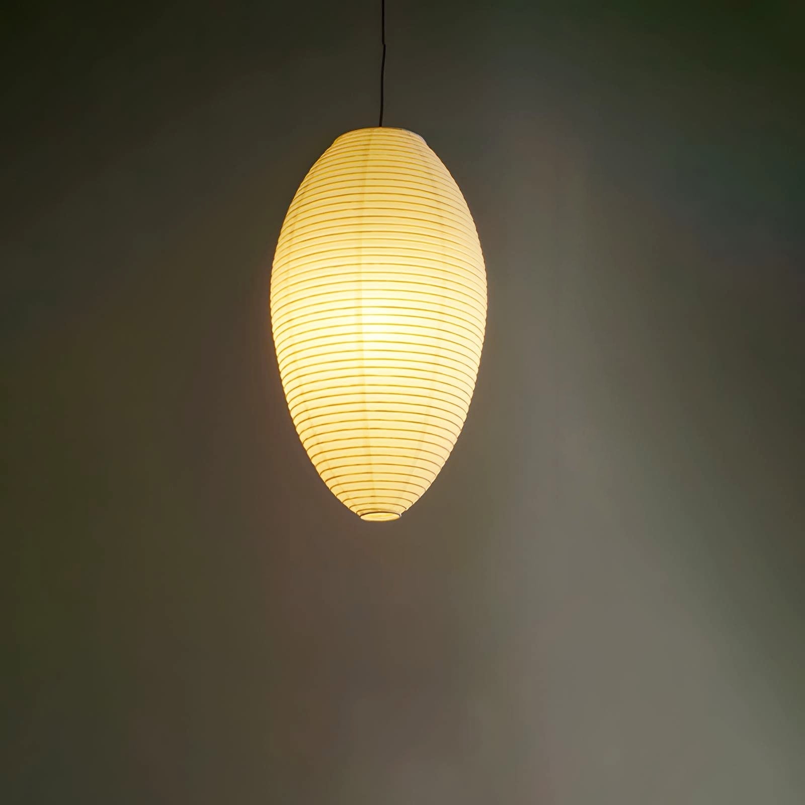 Myraean Modern Minimalist Wabi Chestnut Paper Bamboo Pendant Lamp-Neutral Decor