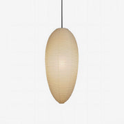 Myraean Modern Minimalist Wabi Chestnut Paper Bamboo Pendant Lamp-Neutral Decor