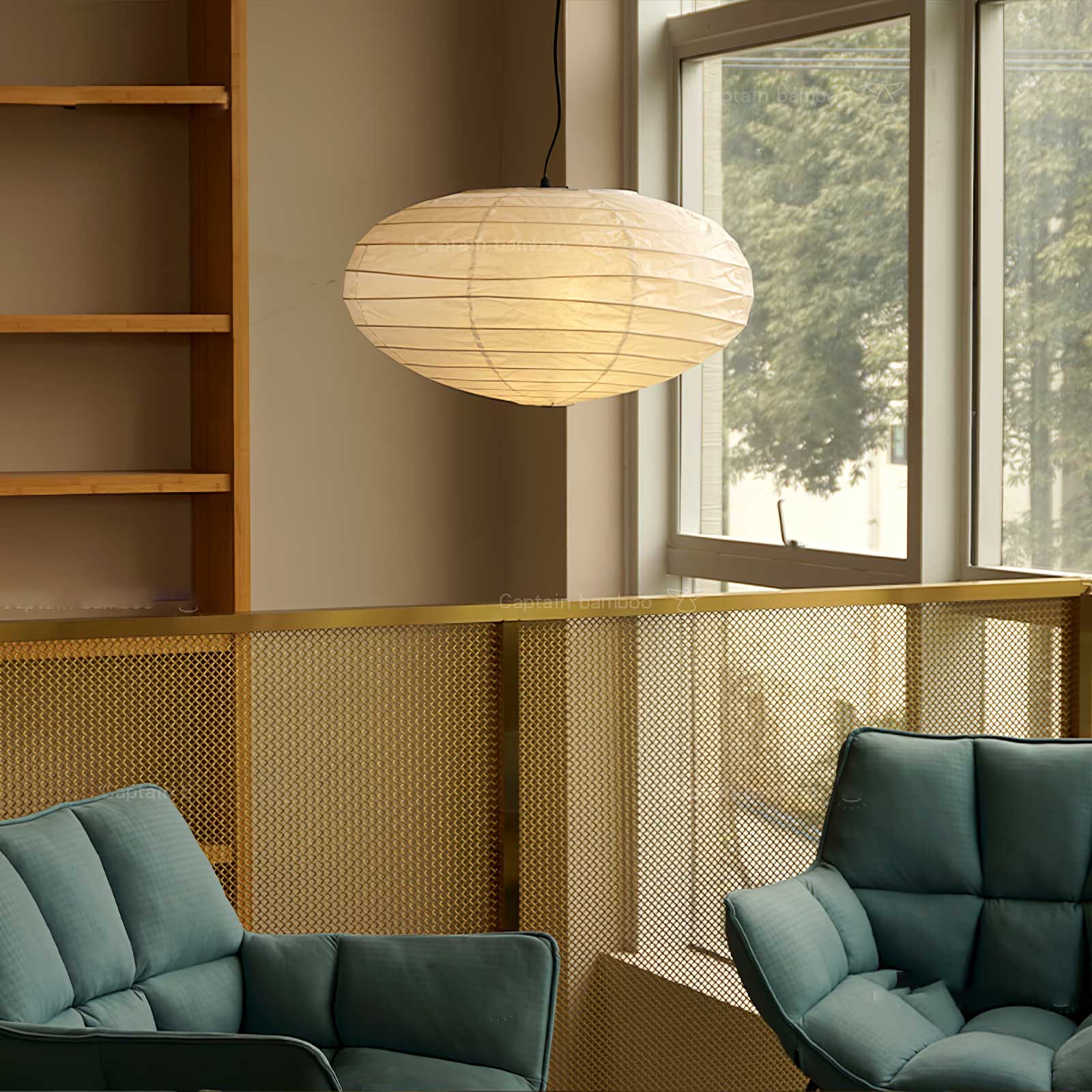 Lumaem Paper Traditional Pendant Lamp-Neutral Decor
