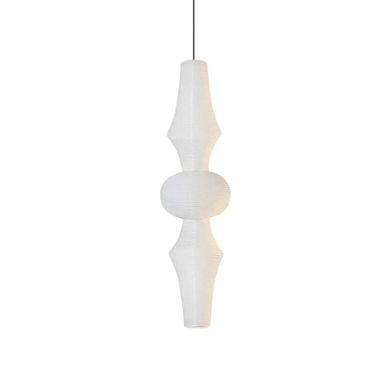 A single large Washi Paper E Pendant Lamp as a statement piece.