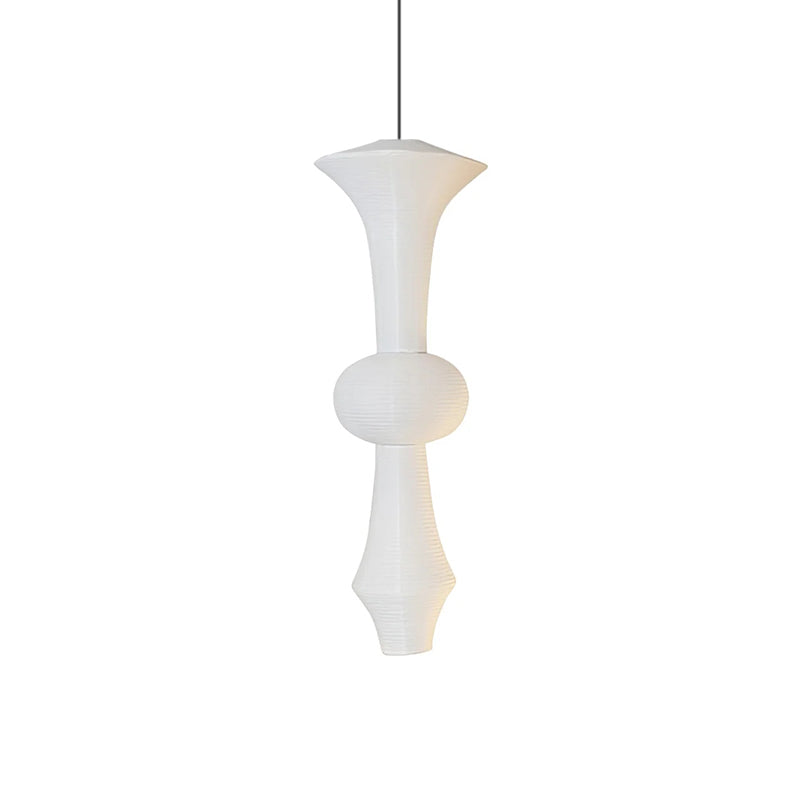 The lamp complementing wooden interior elements.