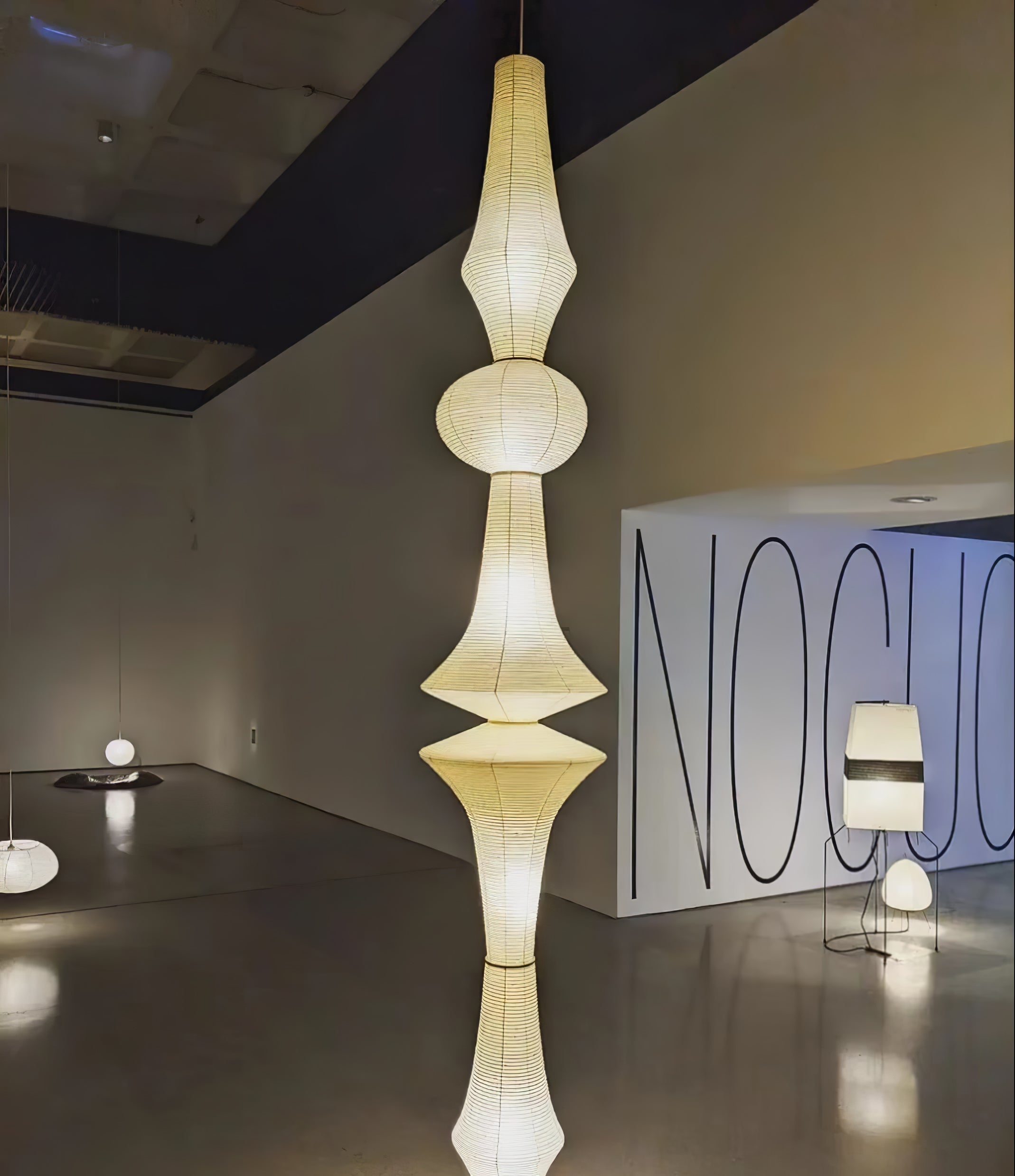 Lustra Pendant Light Washi Paper E for Living Room-Neutral Decor