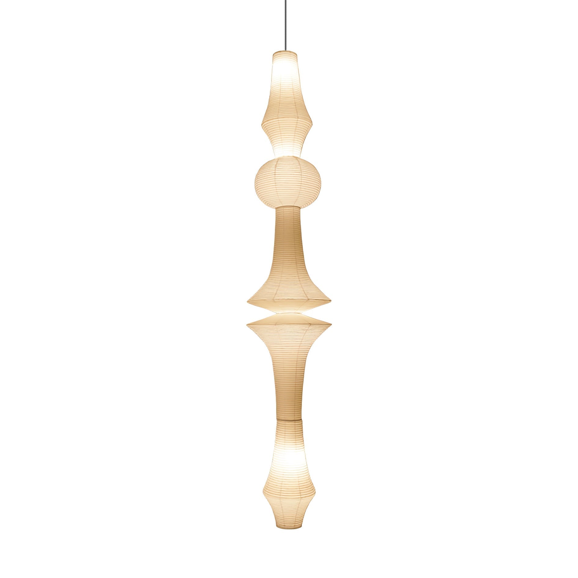 Lustra Pendant Light Washi Paper E for Living Room-Neutral Decor