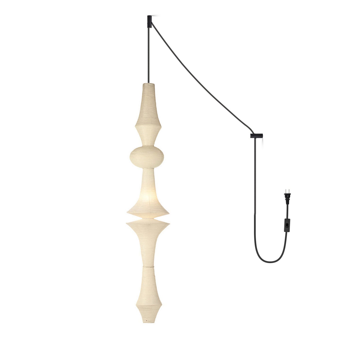Berion Paper Artistic Pendant Light-Neutral Decor