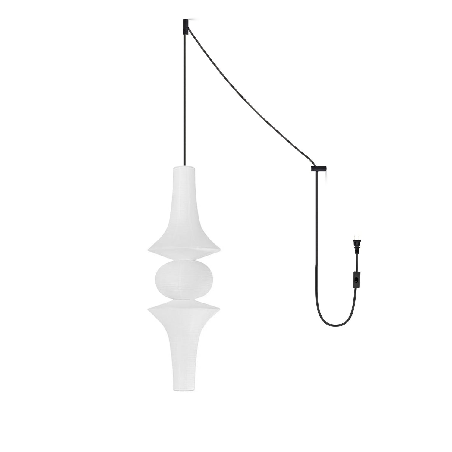 Berion Paper Artistic Pendant Light-Neutral Decor