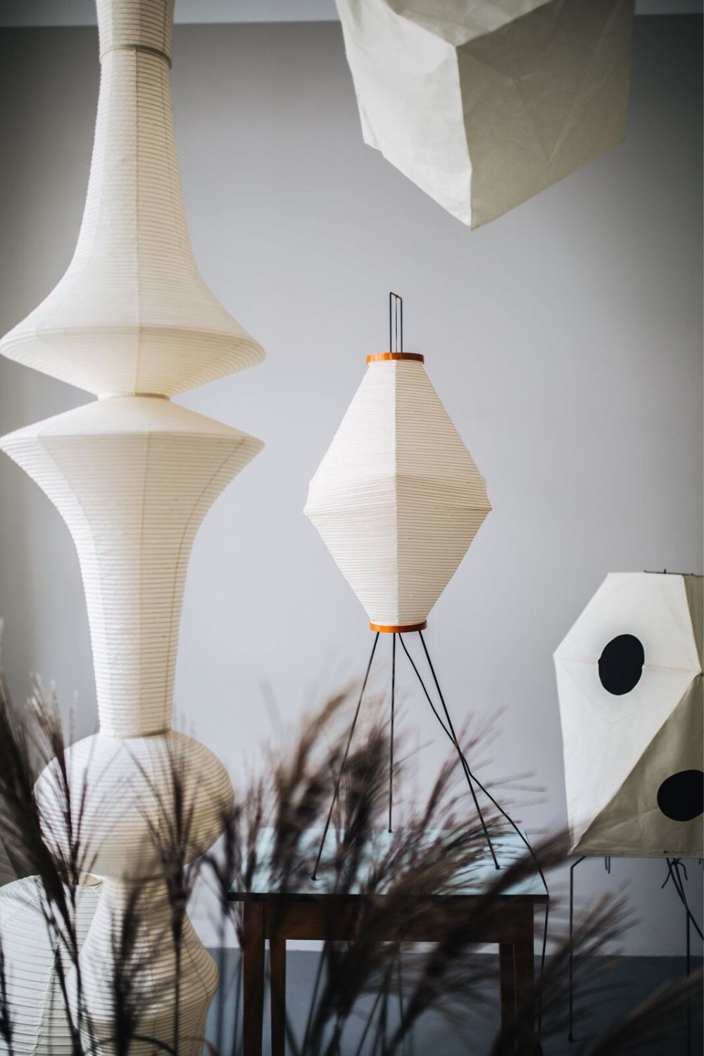 Berion Paper Artistic Pendant Light-Neutral Decor