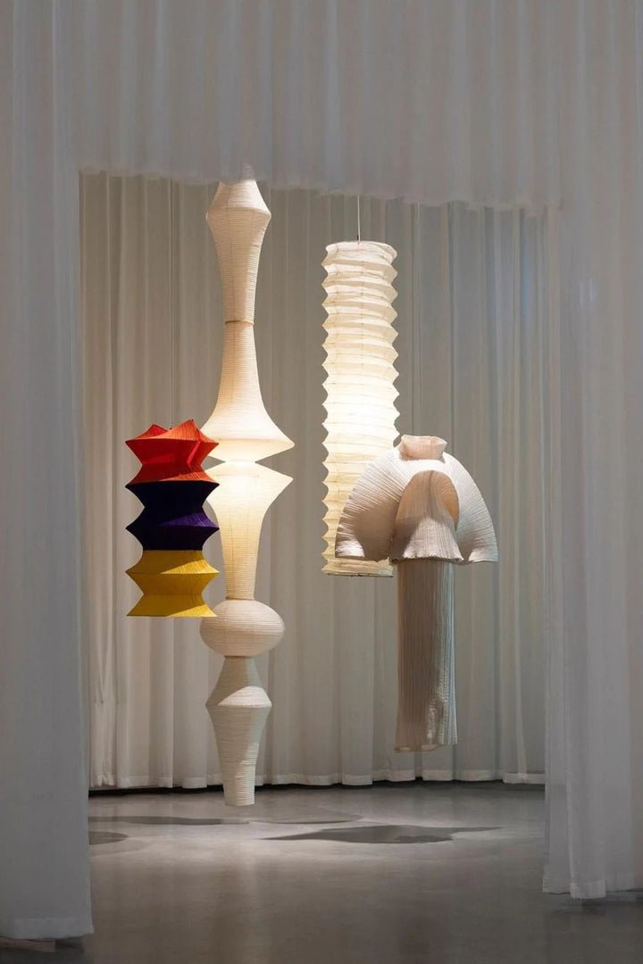 Berion Paper Artistic Pendant Light-Neutral Decor