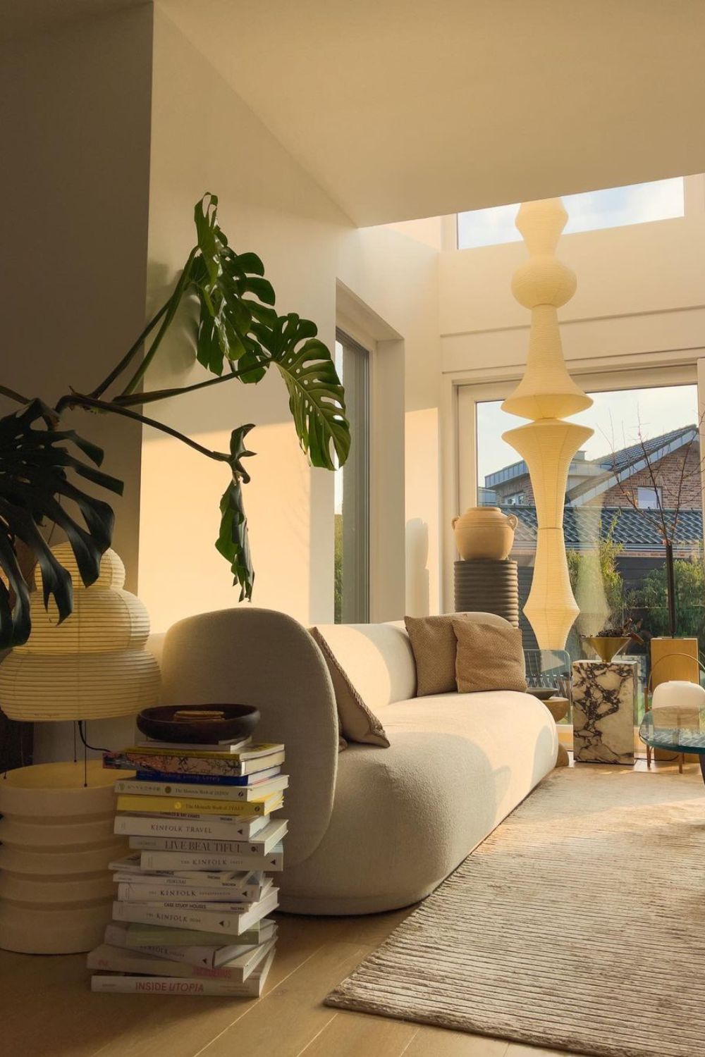 Berion Paper Artistic Pendant Light-Neutral Decor