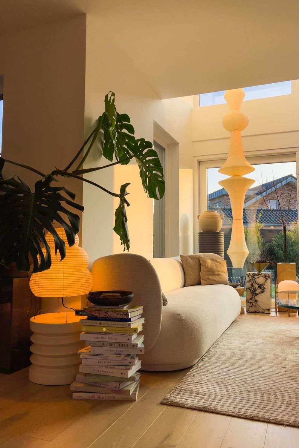 Berion Paper Artistic Pendant Light-Neutral Decor