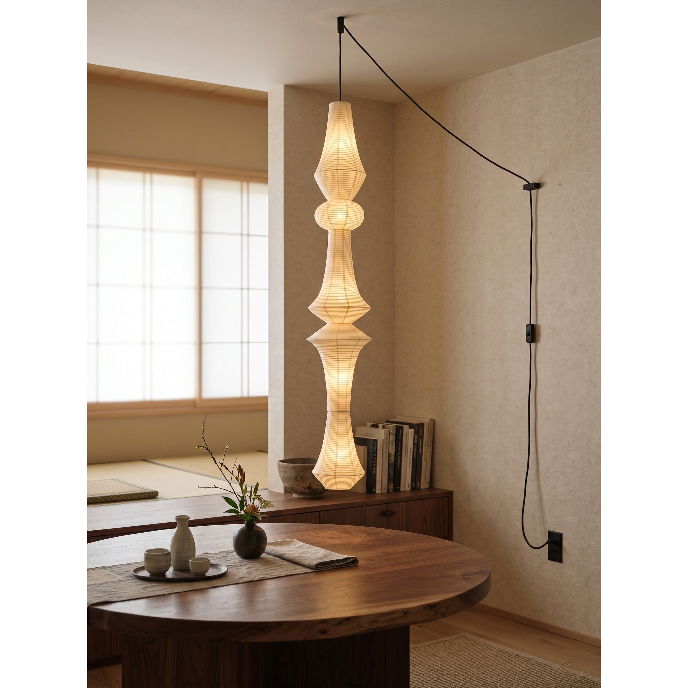 The D 42cm x H 120cm size variant of the pendant light.