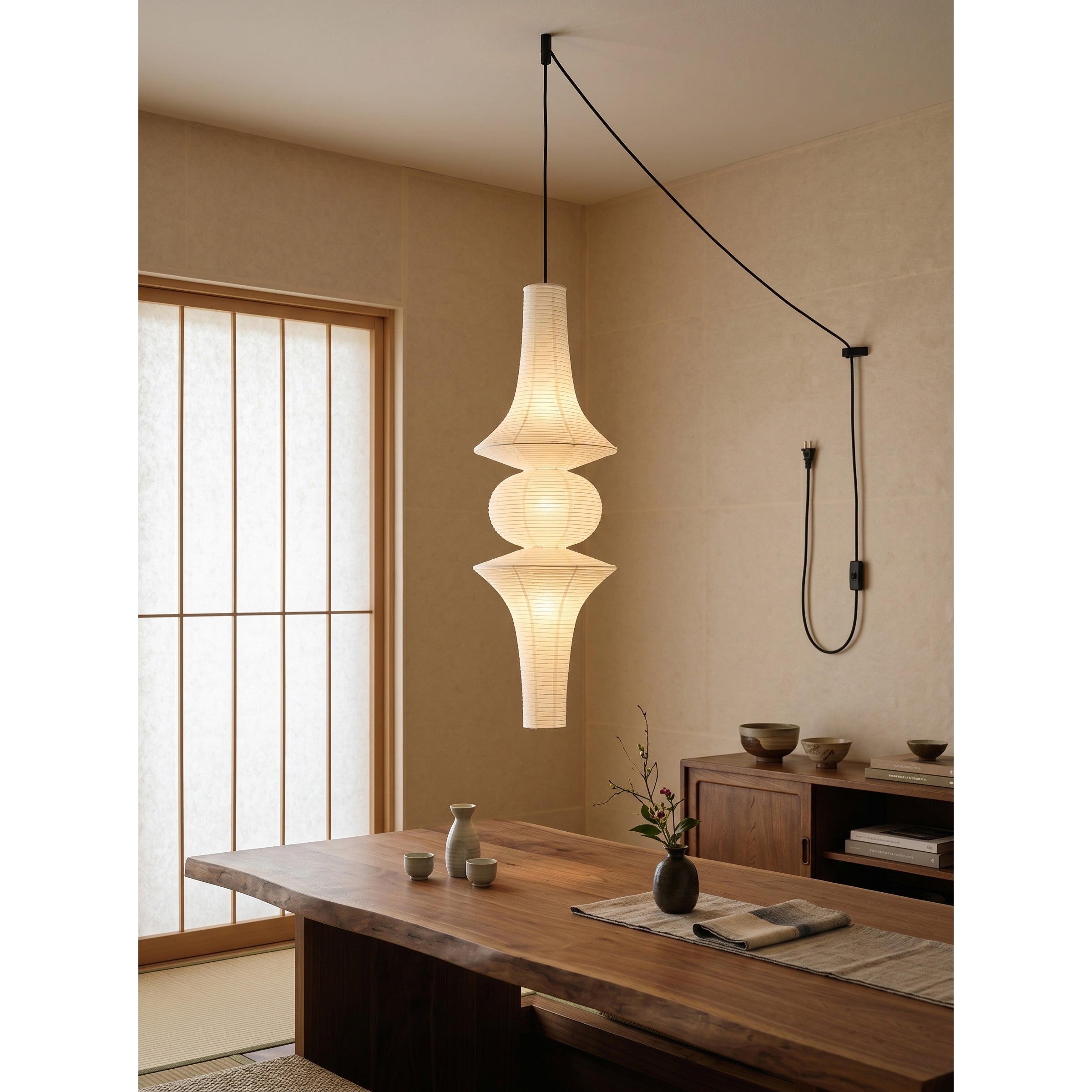 The D 48cm x H 150cm size variant of the pendant light.