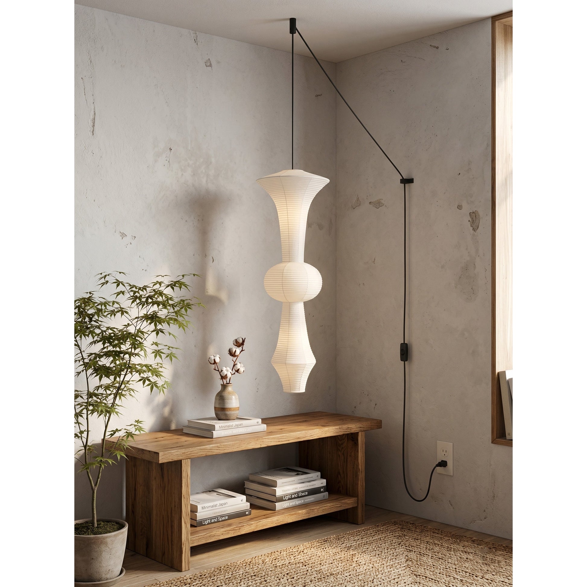 The D 42cm x H 470cm size variant of the pendant light.