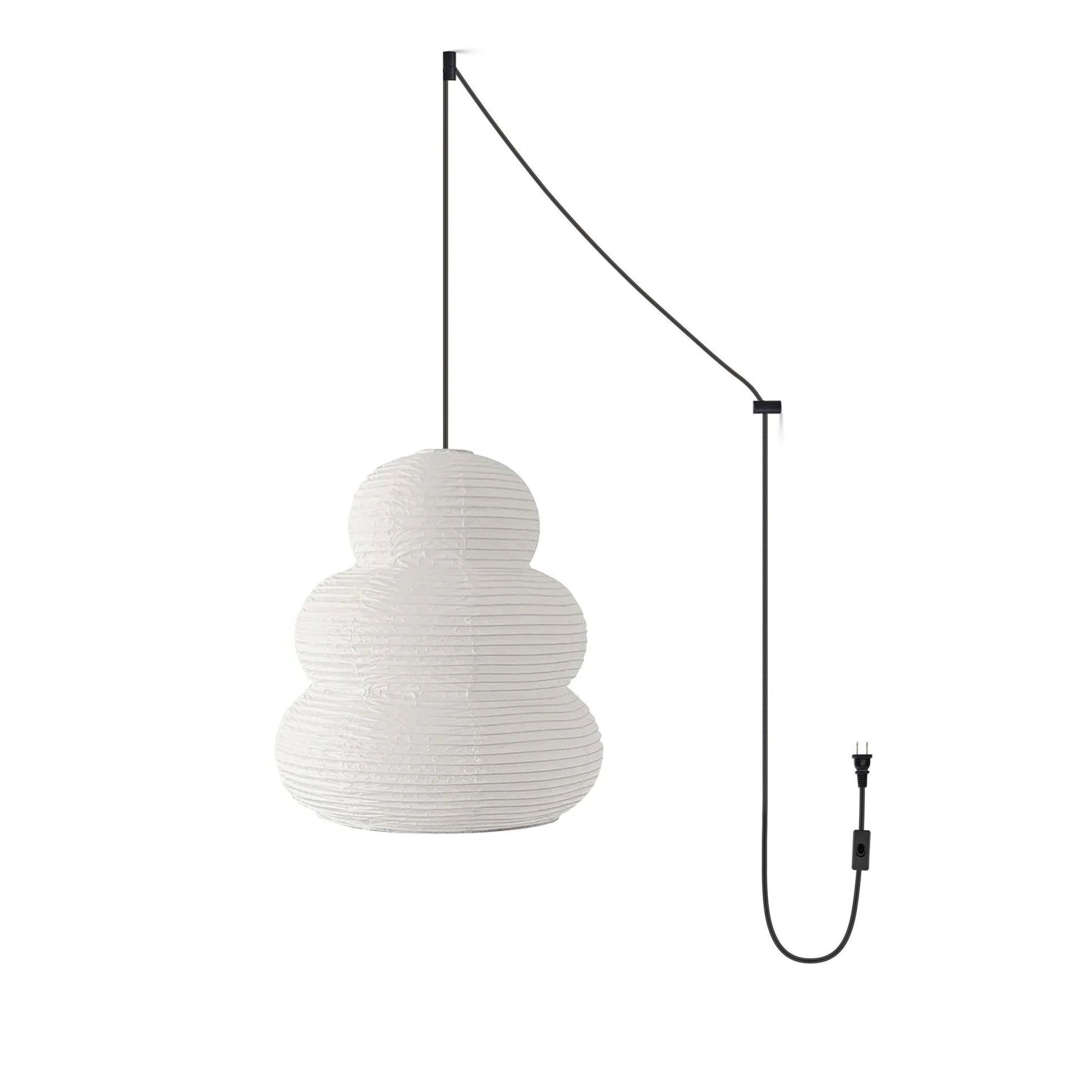 Gemma Modern Paper Pendant Light-Neutral Decor
