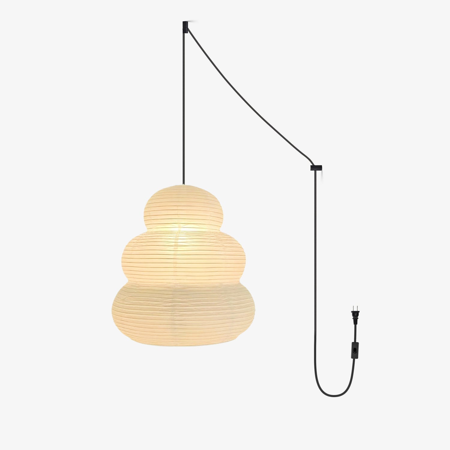 Gemma Modern Paper Pendant Light-Neutral Decor