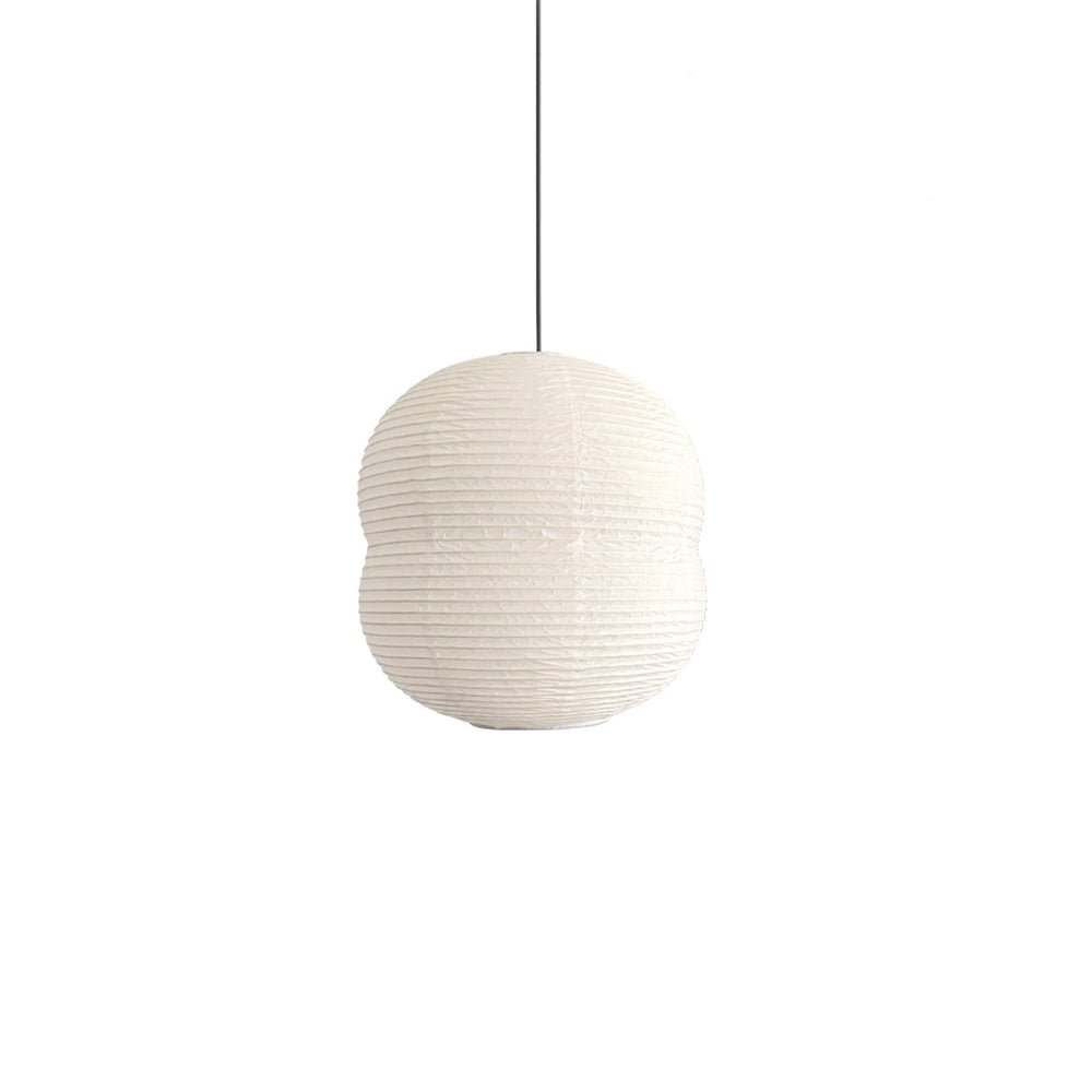 Olive Minimalist Rice Paper Pendant Light-Neutral Decor