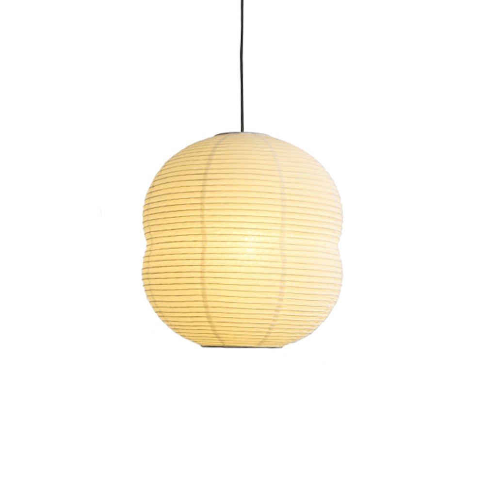 Olive Minimalist Rice Paper Pendant Light-Neutral Decor