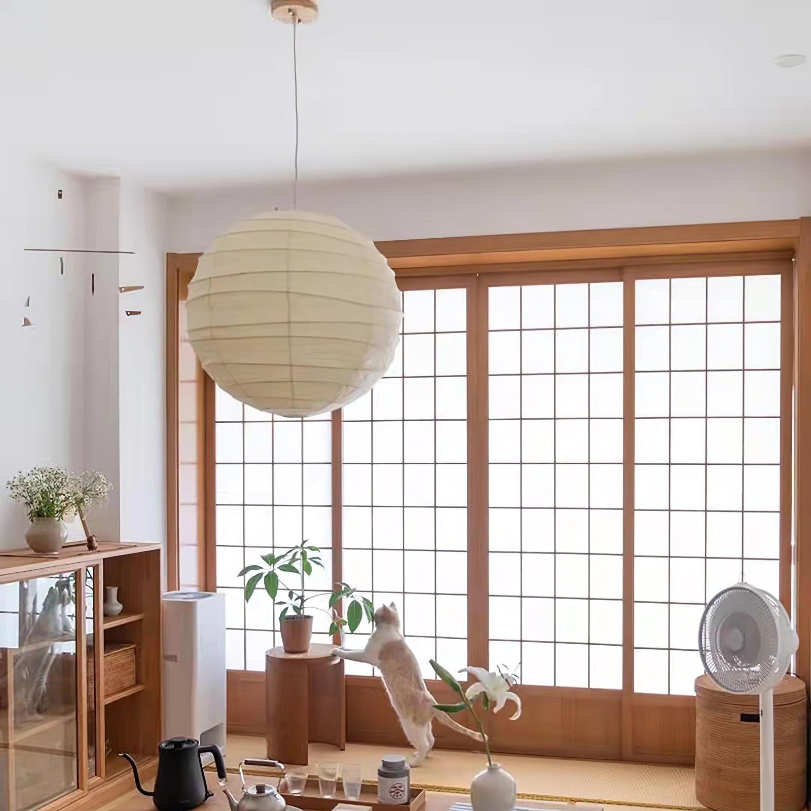 Arlo Paper Vintage Pendant Lamp-Neutral Decor