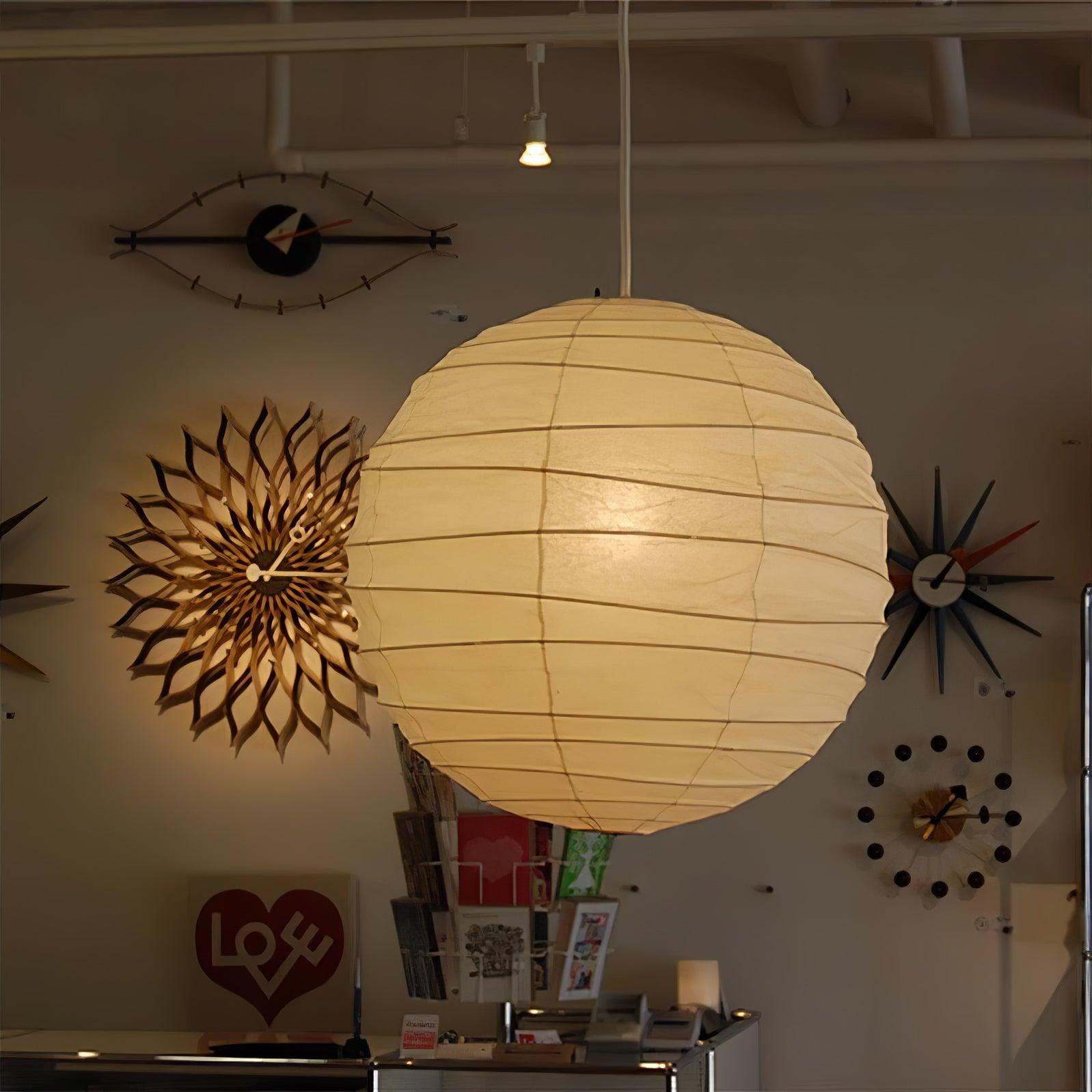 Nolden Paper Pendant Lamp-Neutral Decor
