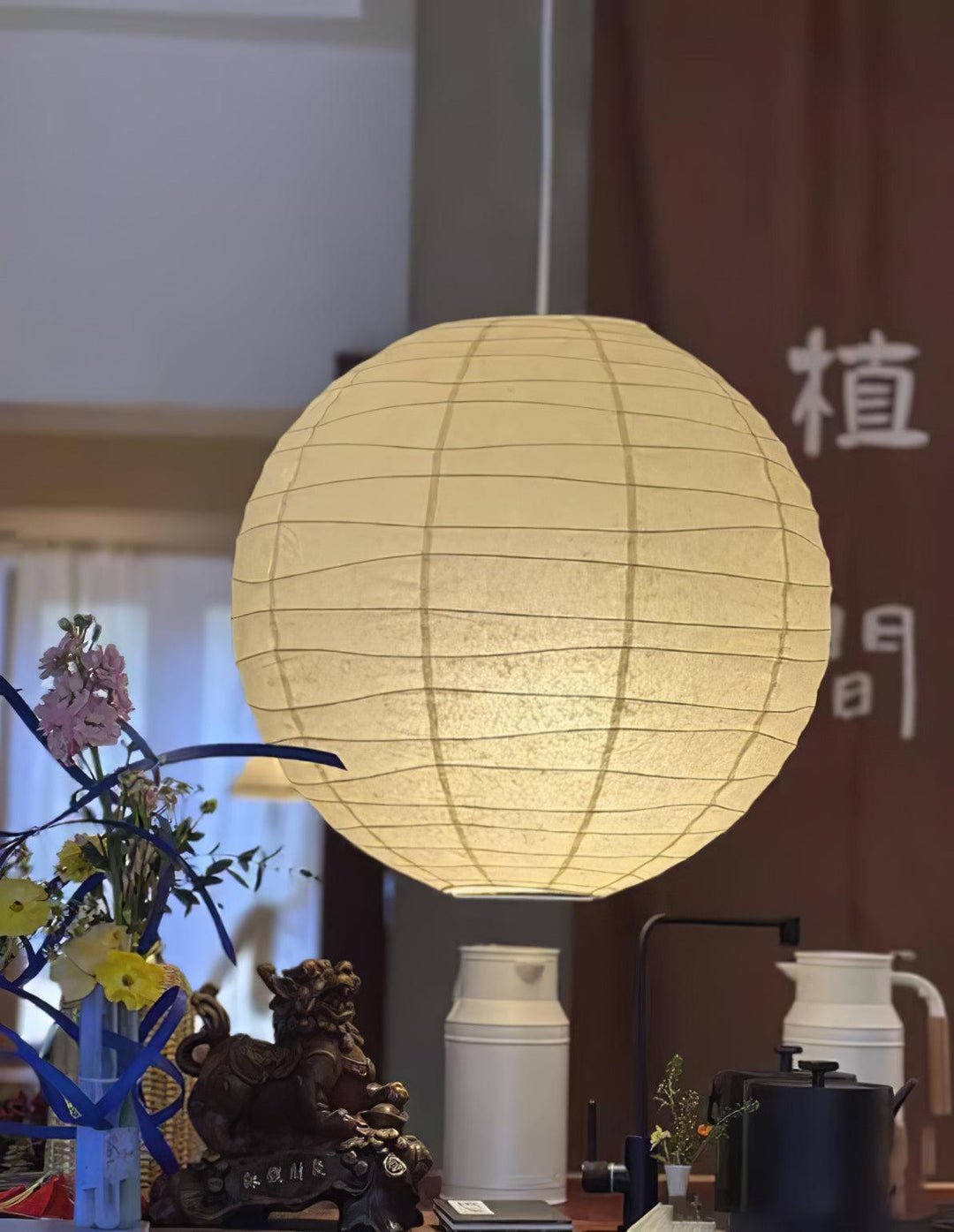 Nolden Paper Pendant Lamp-Neutral Decor