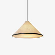 Conic Paper Pyramid Pendant Lamp-Neutral Decor
