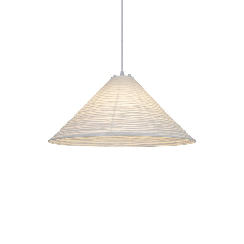 Conic Paper Pyramid Pendant Lamp-Neutral Decor