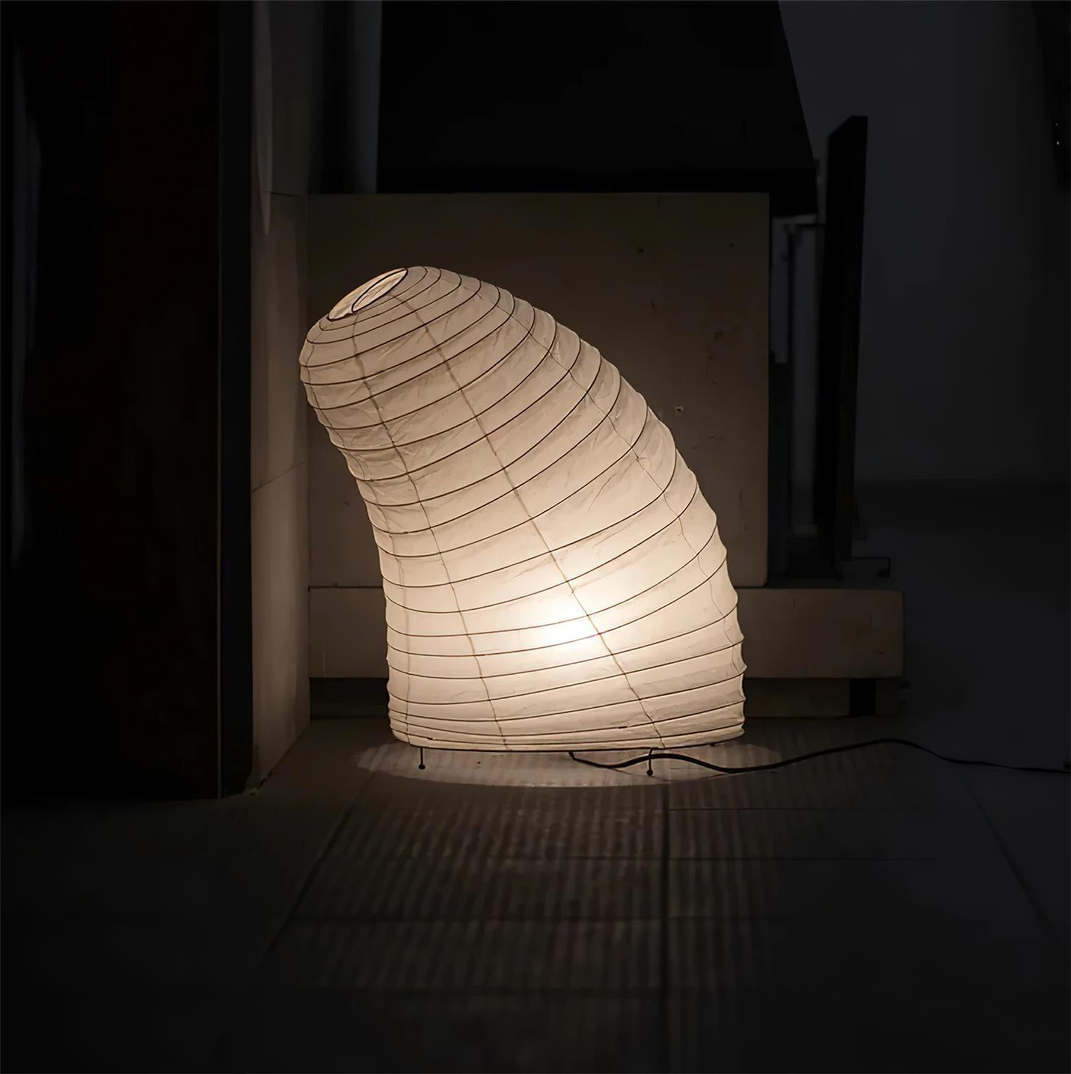 Tranquilux Paper Japanese-Inspired Table Lamp-Neutral Decor
