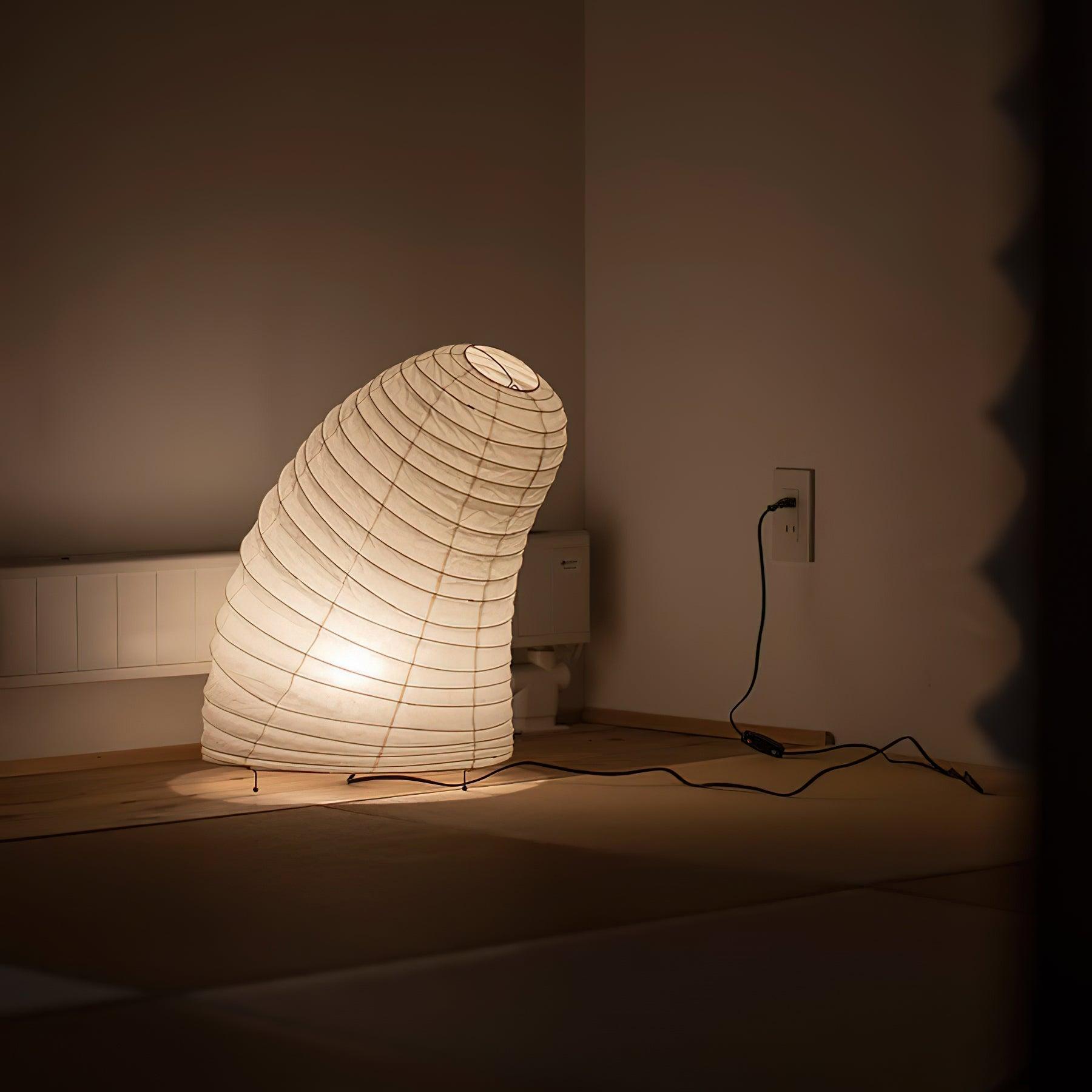 Tranquilux Paper Japanese-Inspired Table Lamp-Neutral Decor