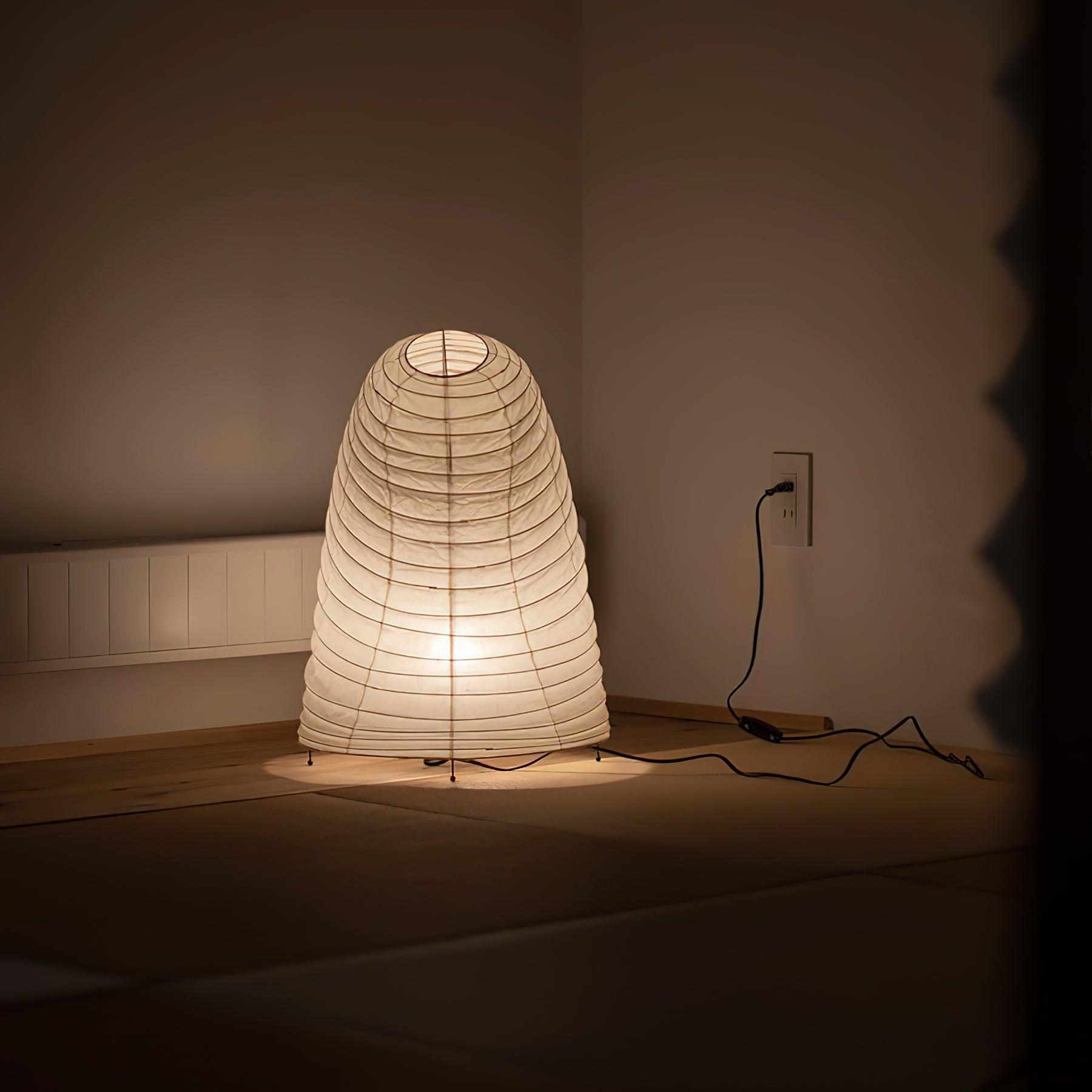 Tranquilux Paper Japanese-Inspired Table Lamp-Neutral Decor