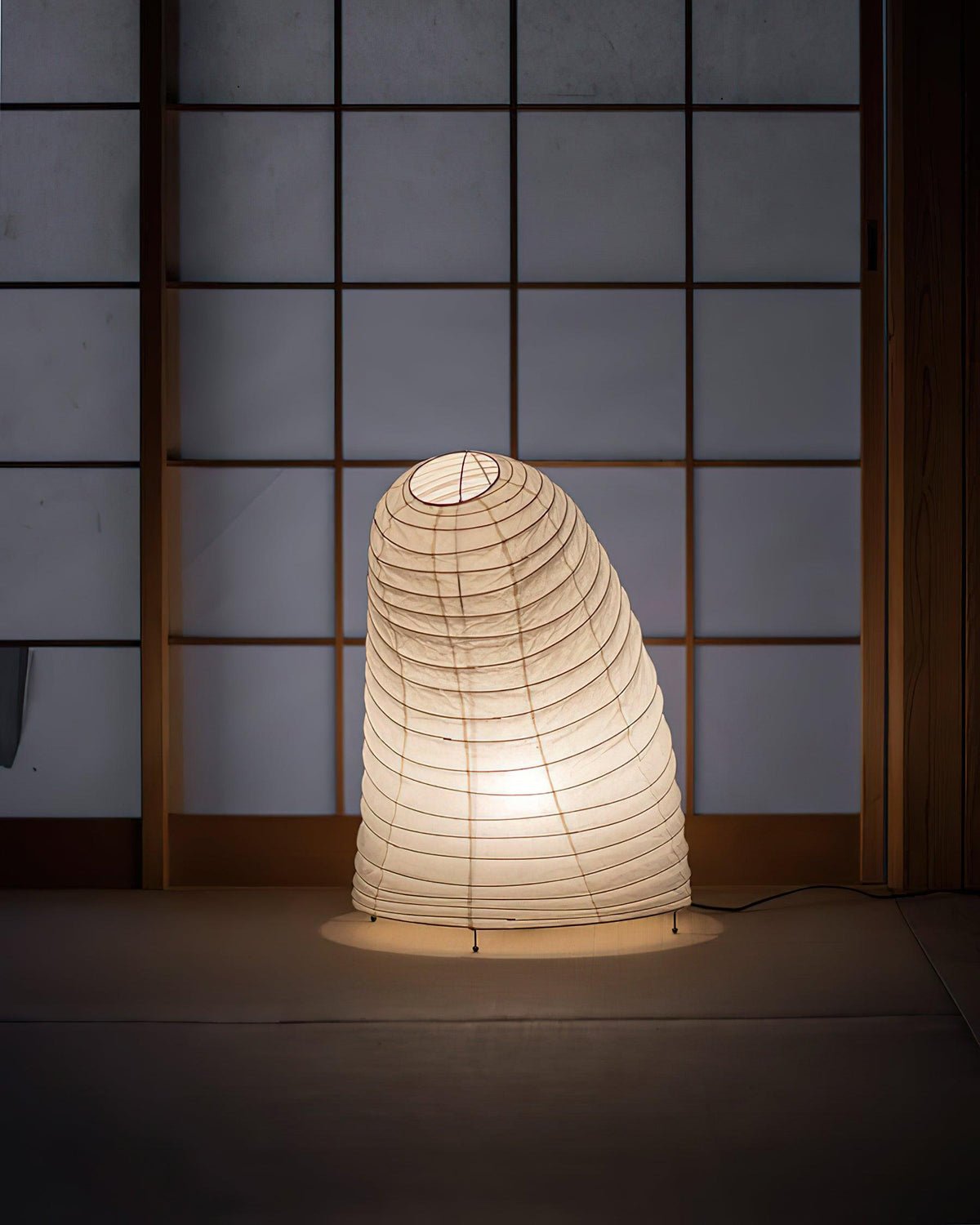 Tranquilux Paper Japanese-Inspired Table Lamp-Neutral Decor