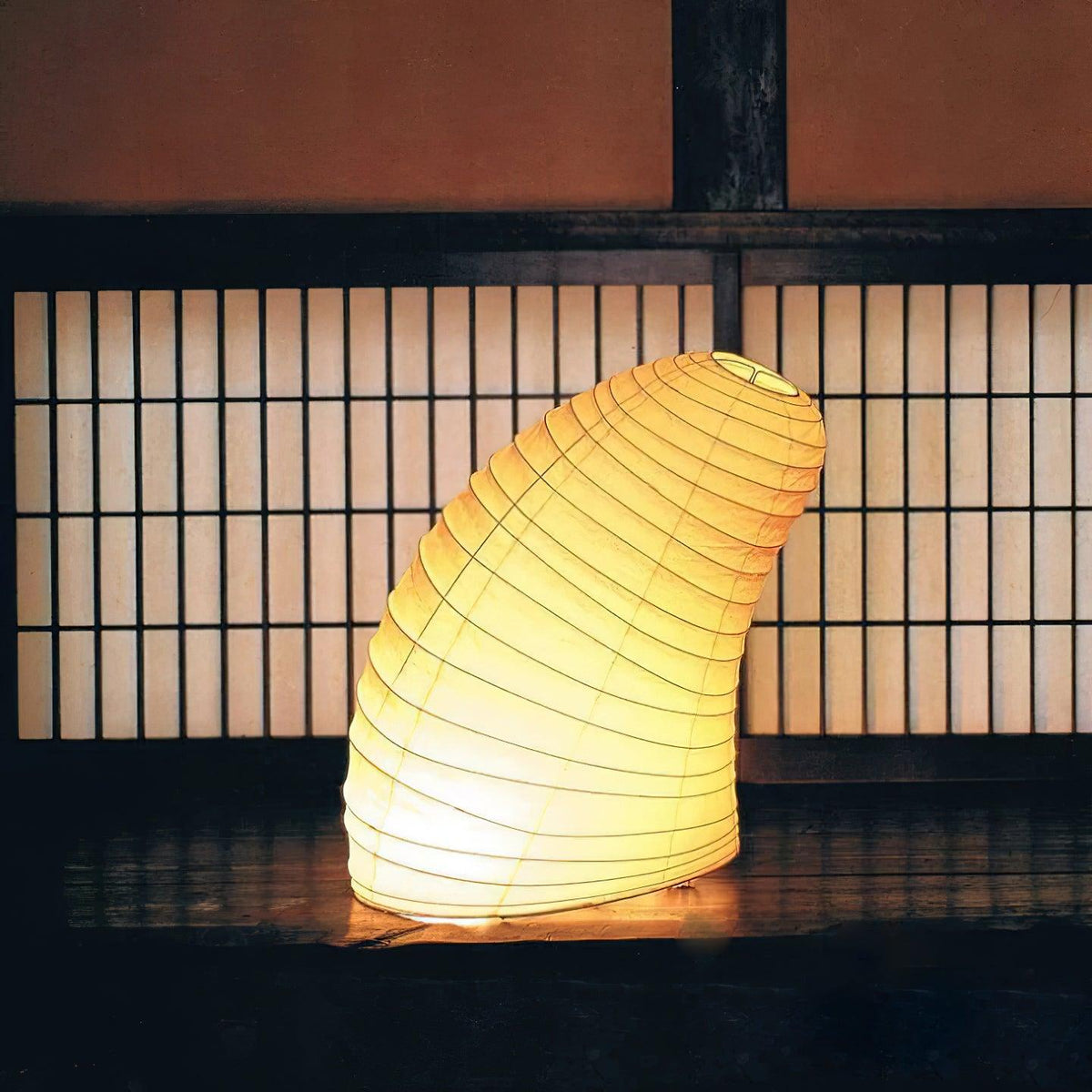 Tranquilux Paper Japanese-Inspired Table Lamp-Neutral Decor