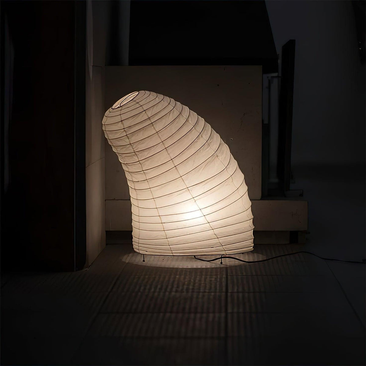 Tranquilux Paper Japanese-Inspired Table Lamp-Neutral Decor