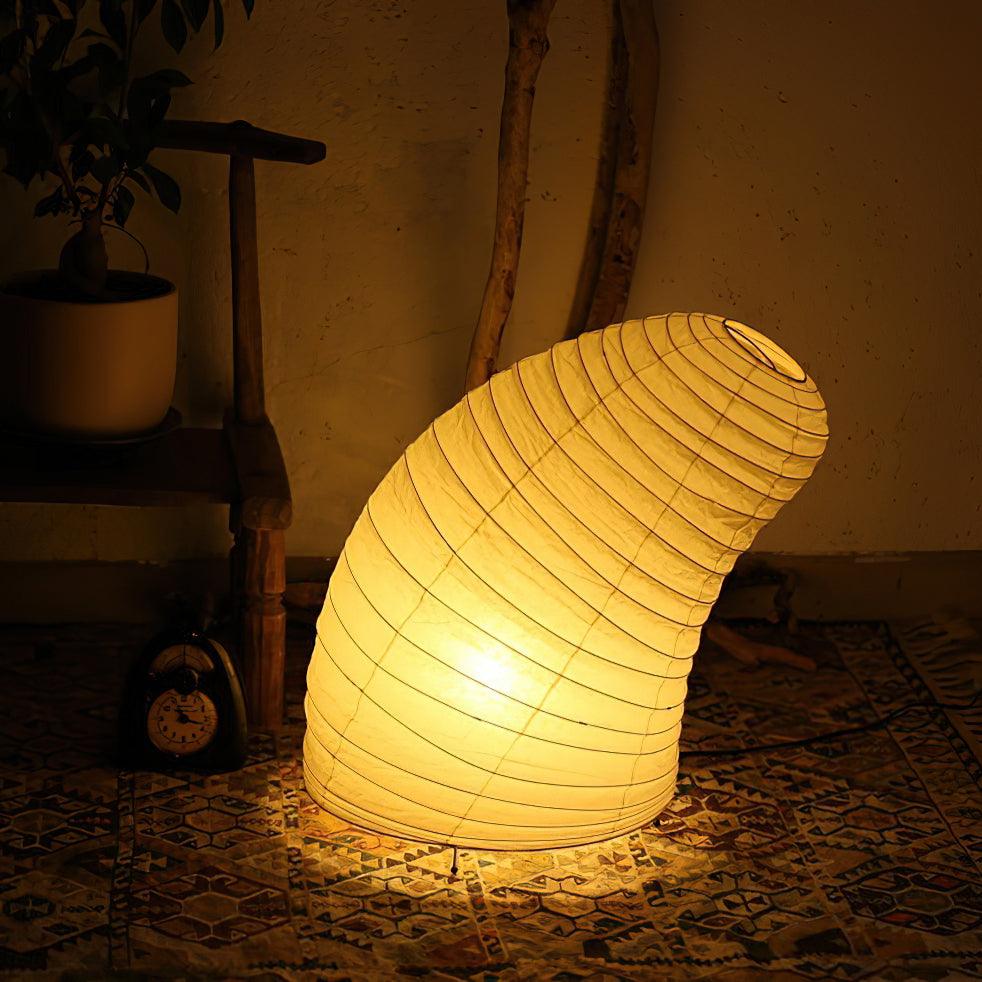 Tranquilux Paper Japanese-Inspired Table Lamp-Neutral Decor
