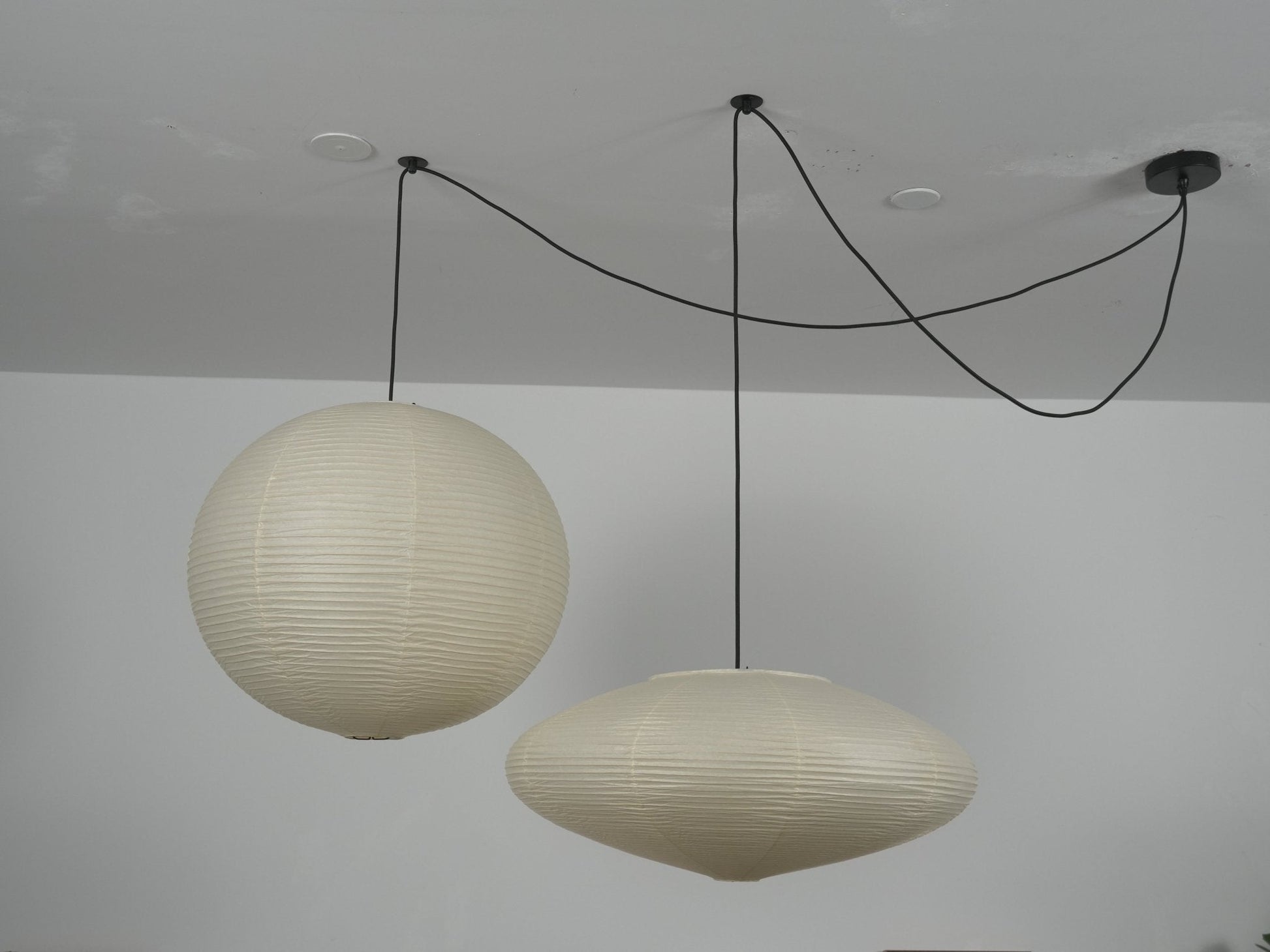 Washi Paper Whimsy Pendant Lamp-Neutral Decor