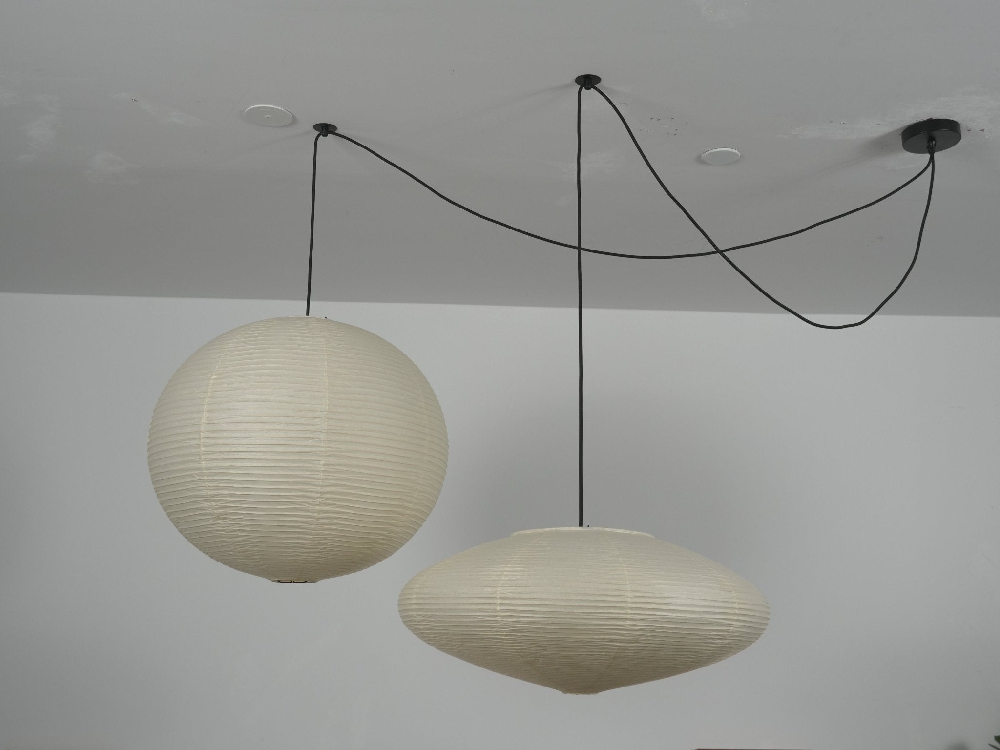 Washi Paper Whimsy Pendant Lamp-Neutral Decor