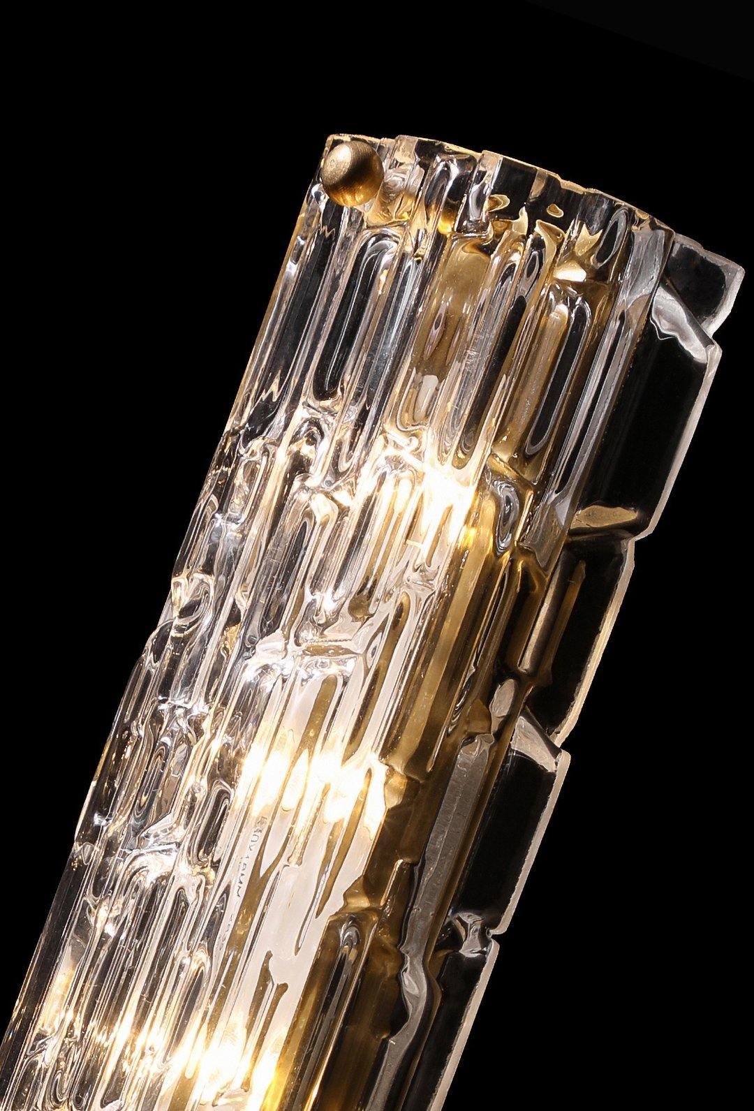 Bexley Brass Glass Glam Wall Lamp-Neutral Decor